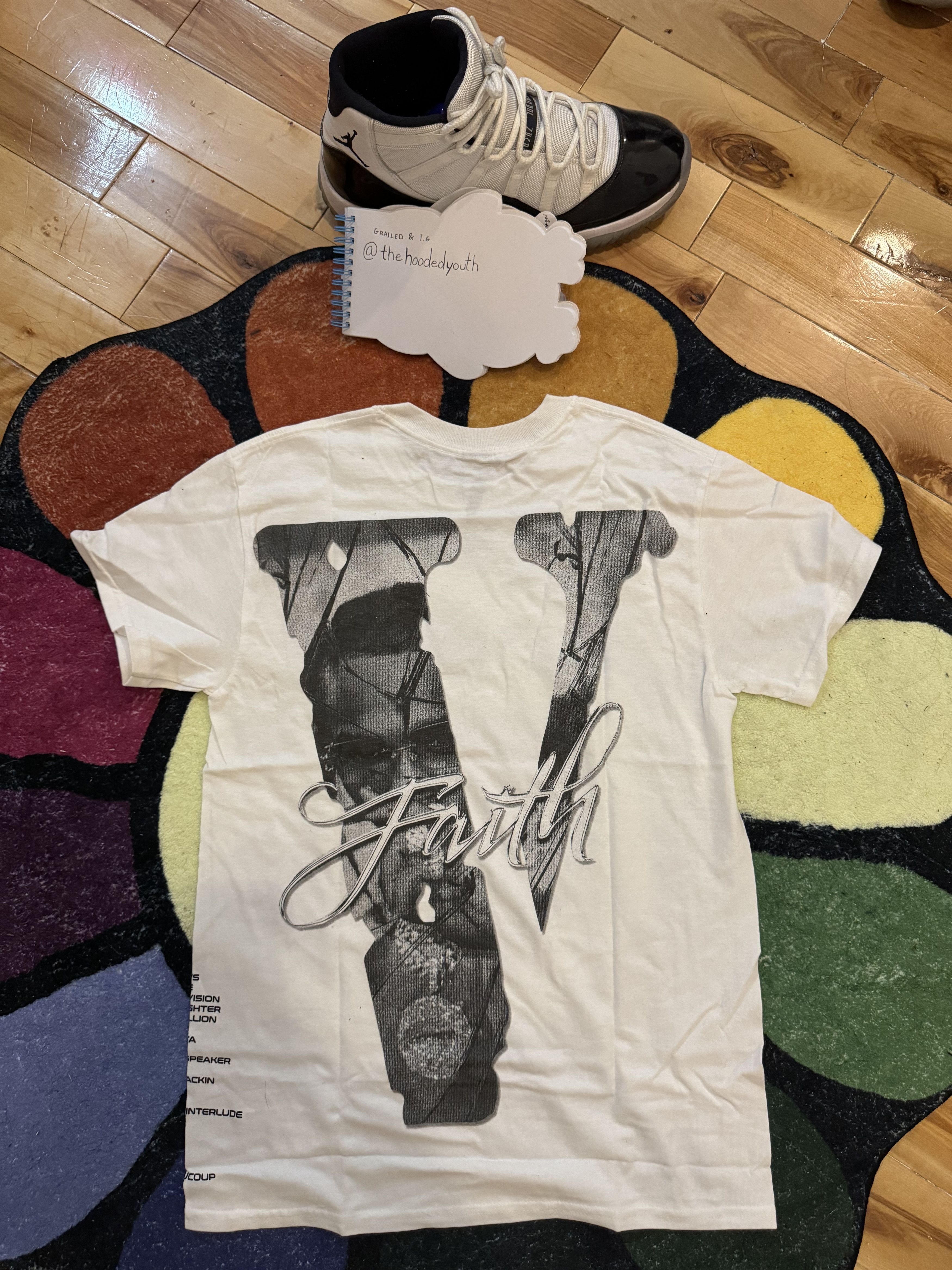 レア 稀少 POP SMOKE ×VLONE ビッグプリントTシャツ 両面 気になる対象商品 レア 両面 ビッグプリントTシャツ ×VLONE