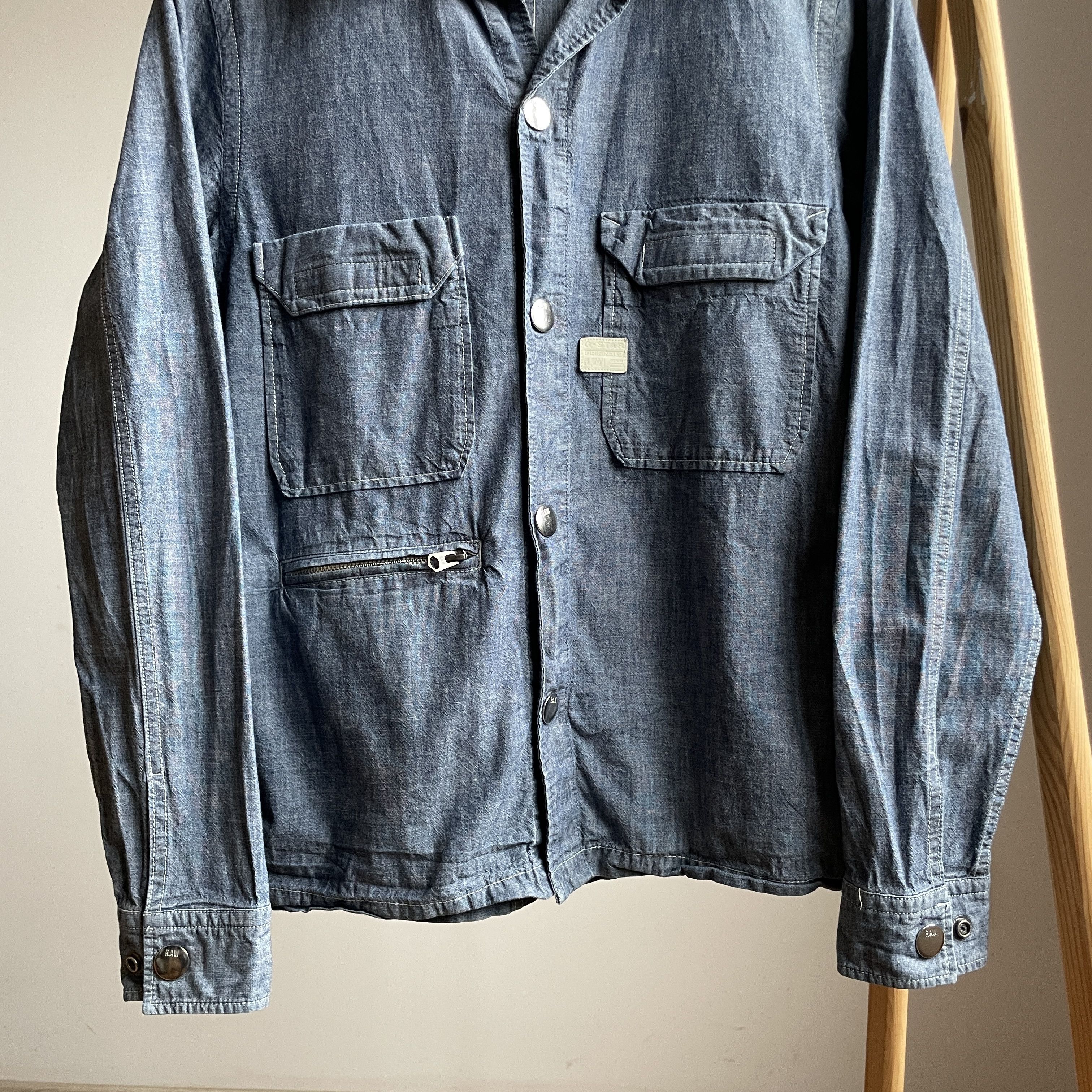 G-Star G-Star Raw XPO Utility Straight Chambray Shirt Size S Size US S / EU 44-46 / 1 - 4 Thumbnail