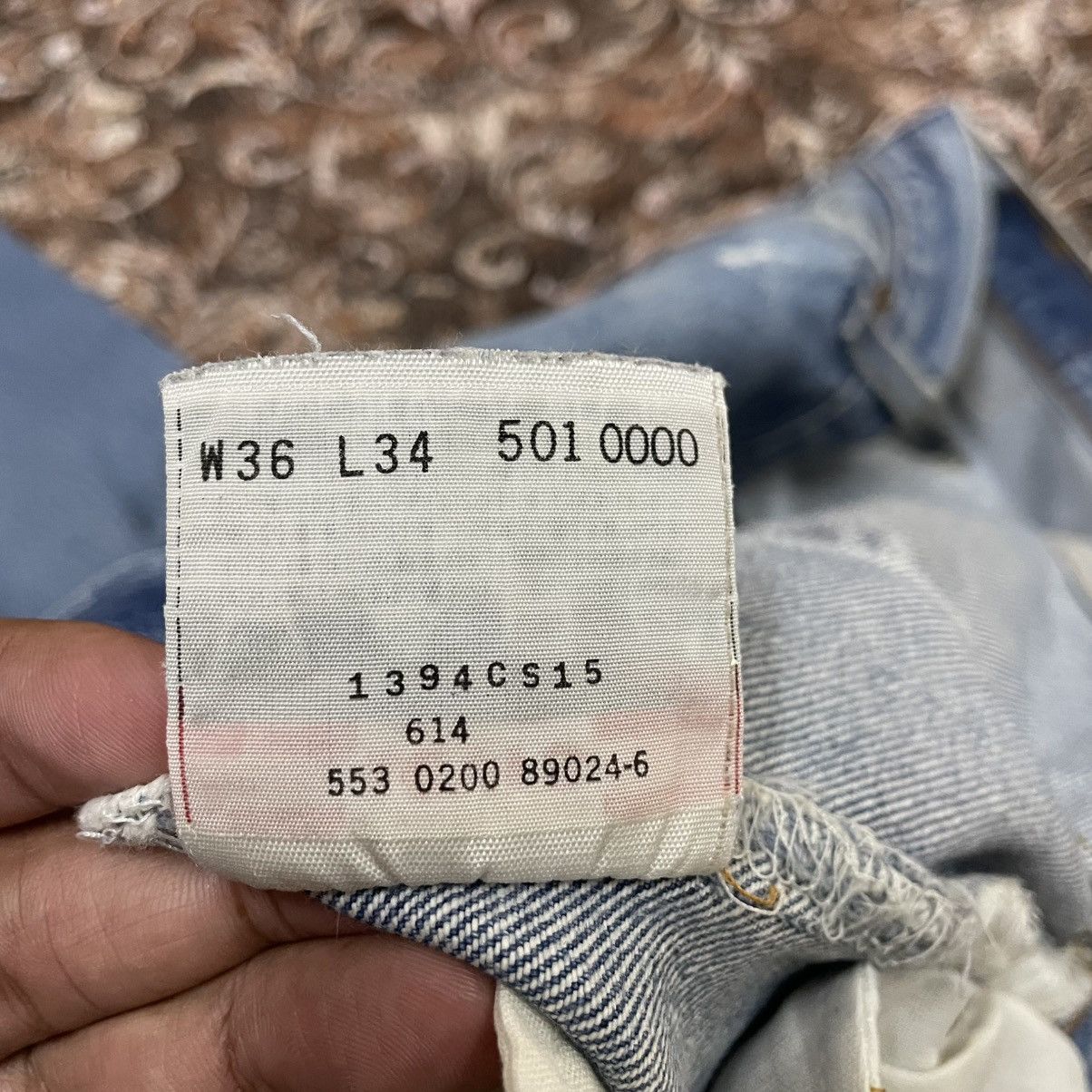 Levi's Vintage Clothing 🔥Vintage Levis 501 XX Stoned Washed Distress Denim Jeans Size US 34 / EU 50 - 18 Thumbnail