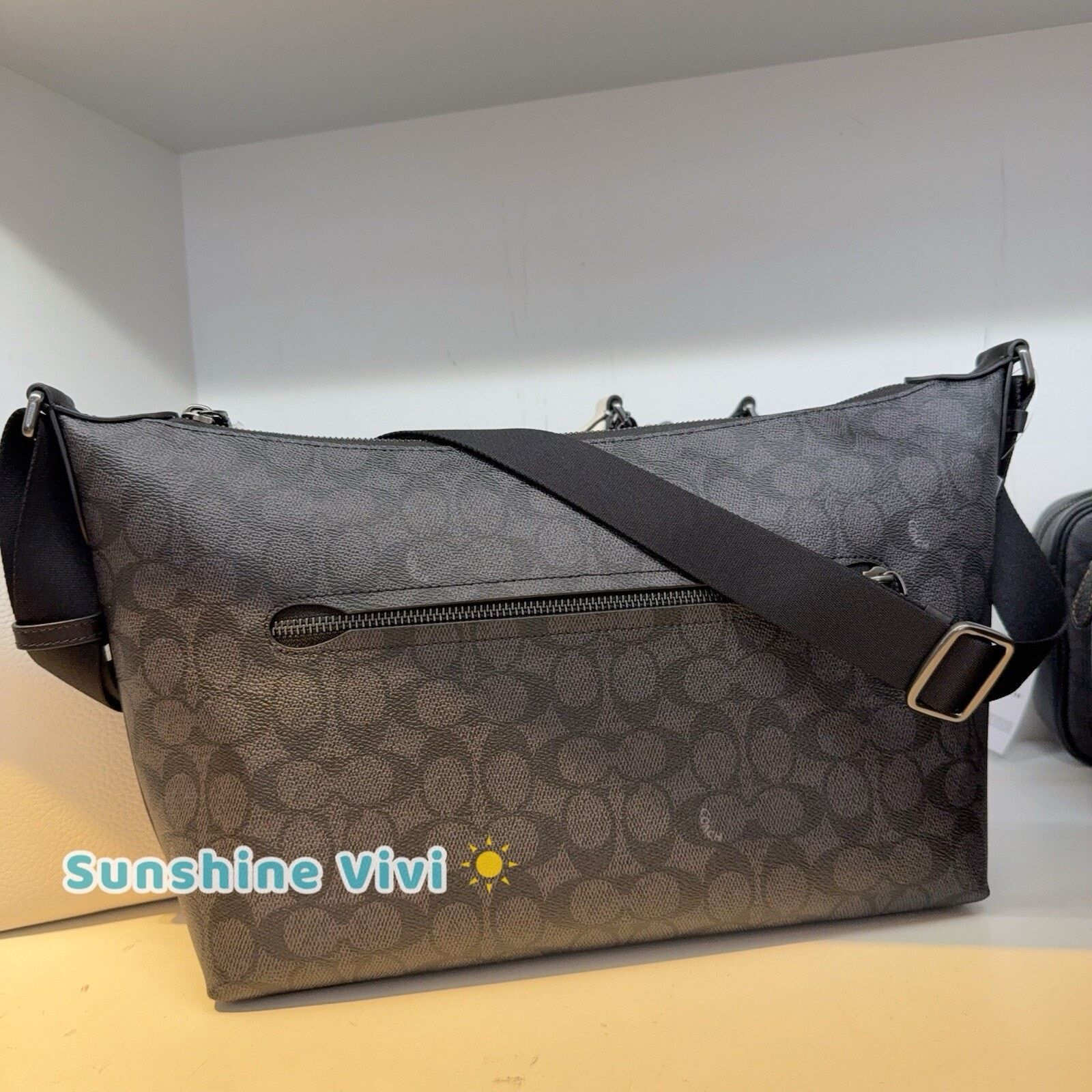 Coach NWT COACH Finn Crossbody Bag CAJ91 Gunmetal/Charcoal/Black Size ONE SIZE - 3 Thumbnail