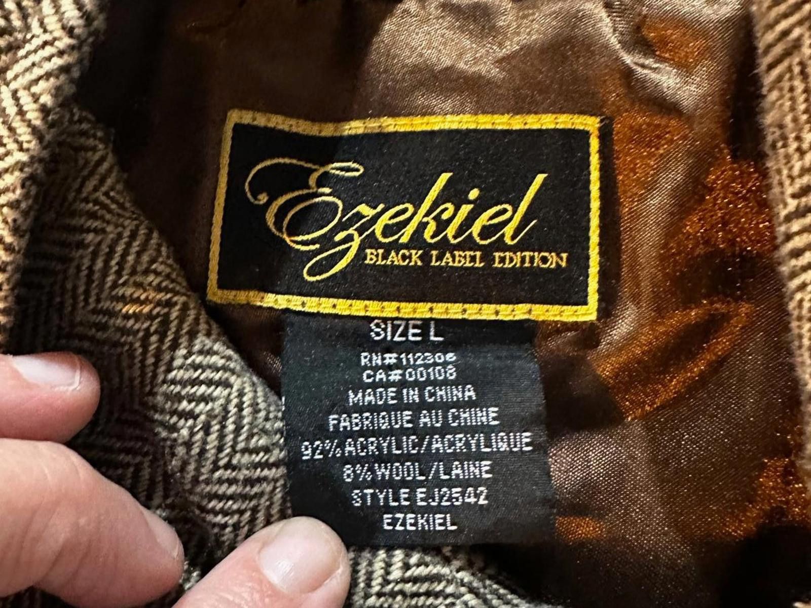 Ezekiel Ezekiel Black Label Herringbone Wool Blend Field Jacket Size US L / EU 52-54 / 3 - 6 Thumbnail