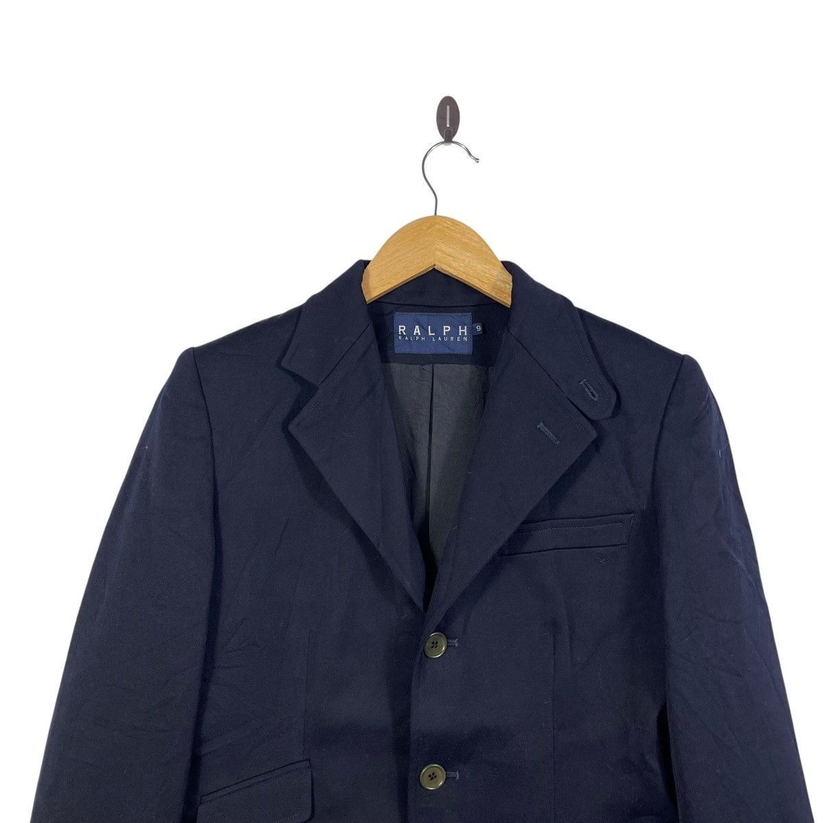 Ralph Lauren Ralph Lauren Ralph Wool Blend Tailored Blazer Navy Size 36R - 2 Thumbnail