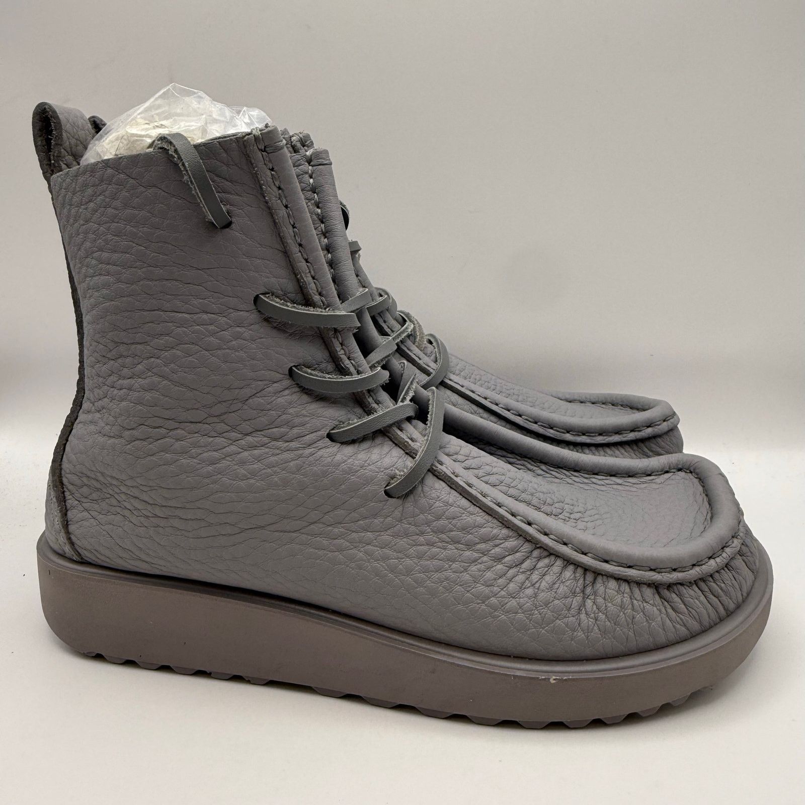 Ecco ECCO.KOLLECTIVE EU 43 JOKE LACE BOOT MADE IN PORTUGAL GRAY Size US 9 / EU 42 - 4 Thumbnail