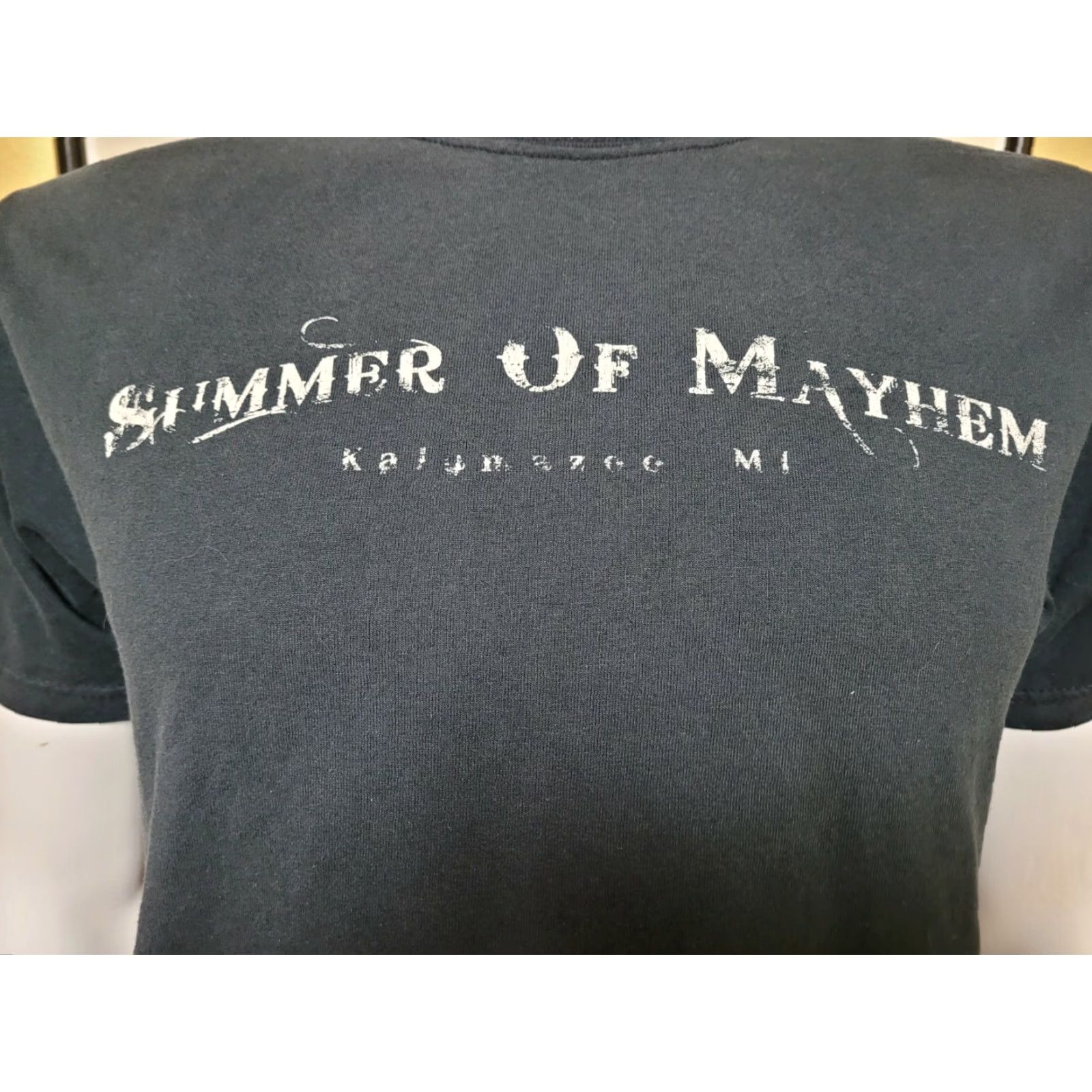 Fruit Of The Loom Summer Of Mayhem T Shirt Black M Mens Graphic Tee Fruit of the Loom End Of Reason Kalamazoo MI 2008 90s style Size US M / EU 48-50 / 2 - 3 Thumbnail