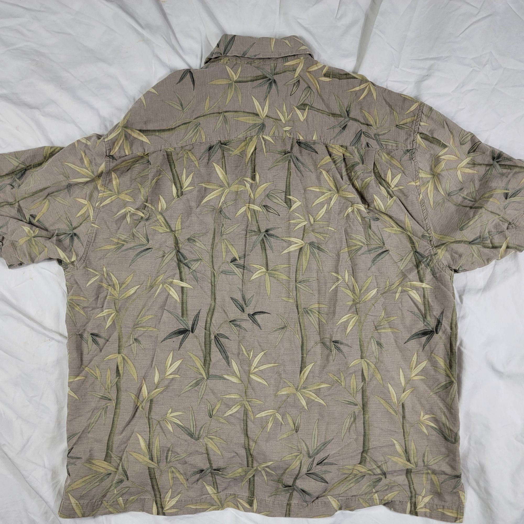 Other Jamaica Jaxx Mens 2XL XXL Brown Button Down Shirt Bamboo Pri Size US XXL / EU 58 / 5 - 2 Thumbnail