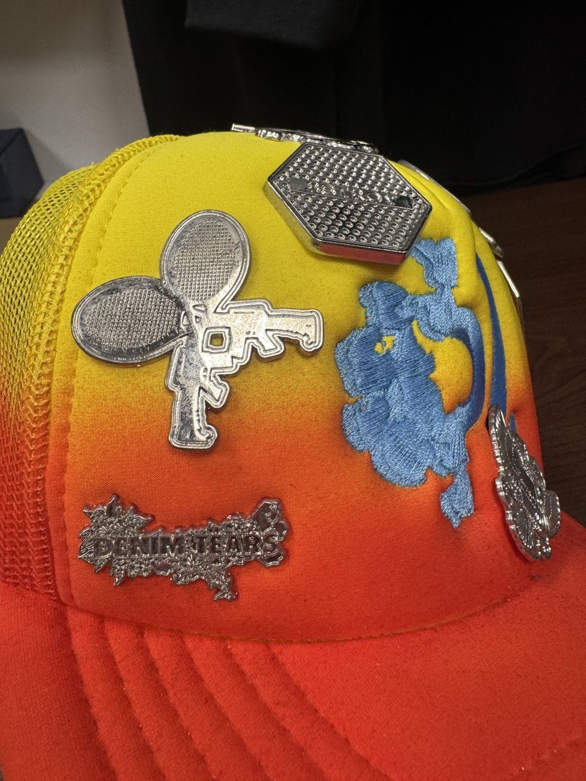 DENIM TEARS Denim Tears Astral Tears Pin Trucker Hat Size ONE SIZE - 3 Thumbnail