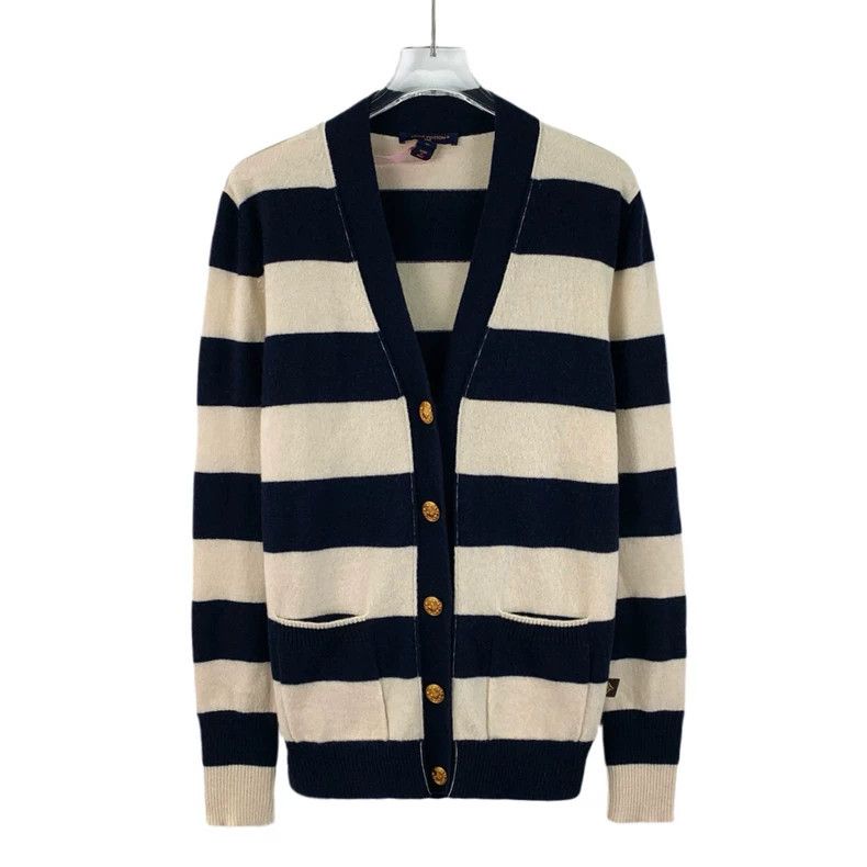 Louis Vuitton Louis Vuitton 23 color-block striped cashmere V-neck singl Size M / US 6-8 / IT 42-44 - 1 Thumbnail