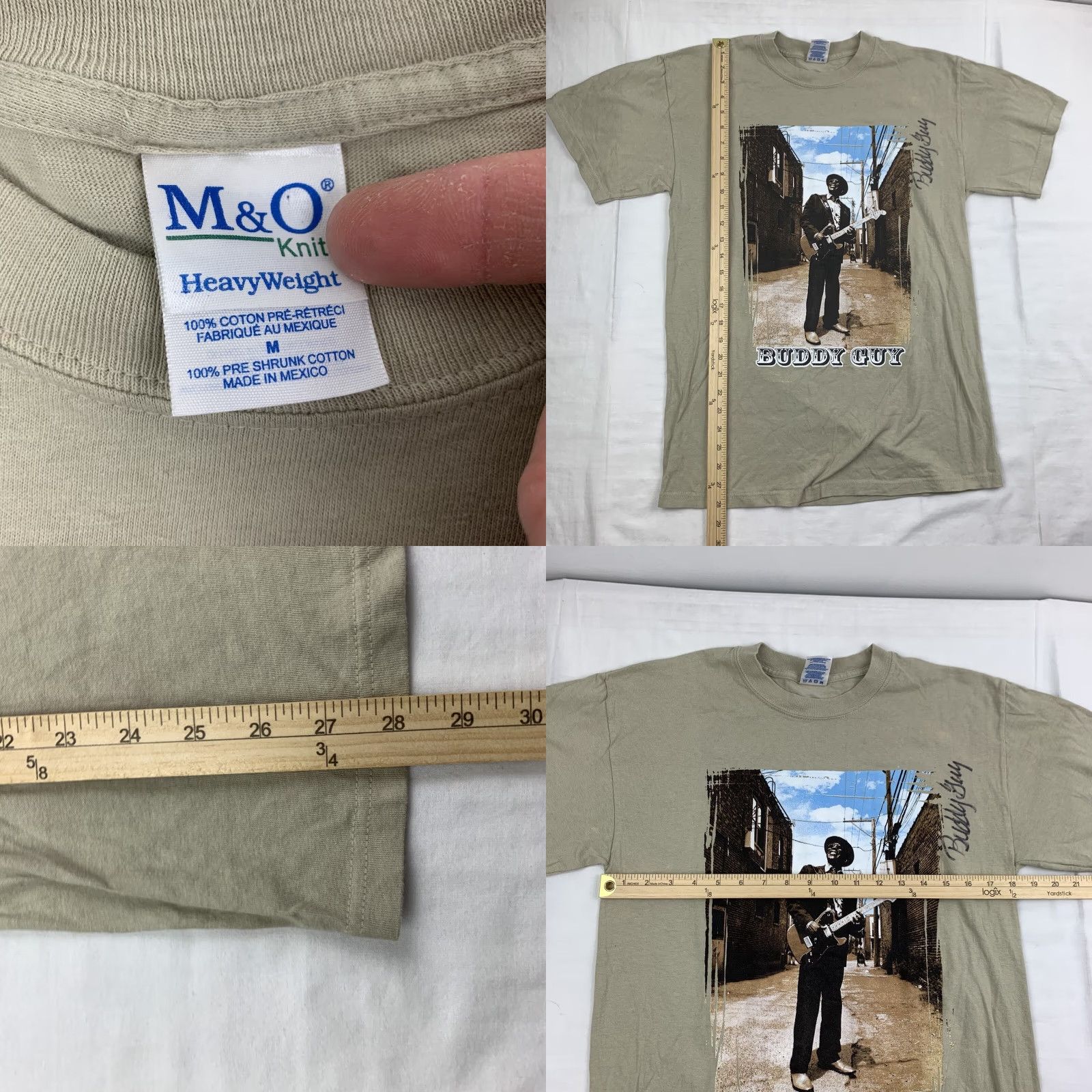 Vintage VINTAGE Buddy Guy Shirt Adult M Tan Signed Blues Singer 2005 Tour Guitar Shirt Blues Music Band Mens M Size US M / EU 48-50 / 2 - 8 Thumbnail