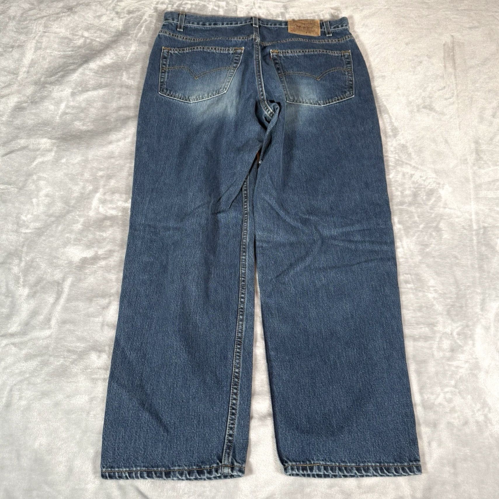 Levi's VINTAGE Levi's 550 Jeans Men 36 Relaxed Fit Denim 30 Inseam Blue USA Made 90s Style Mens Size US 36 / EU 52 - 6 Thumbnail
