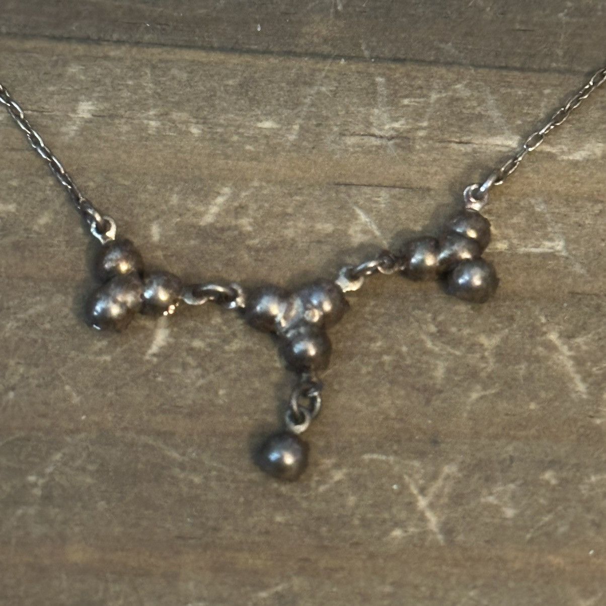 Other Dainty bronze tone black and clear rhinestone drop necklace Size ONE SIZE - 4 Thumbnail