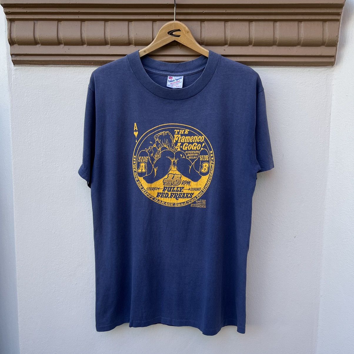 45rpm Vintage 90s 45 Rpm Sexy Graphic Tee All Single Stitch Size US M / EU 48-50 / 2 - 1 Thumbnail
