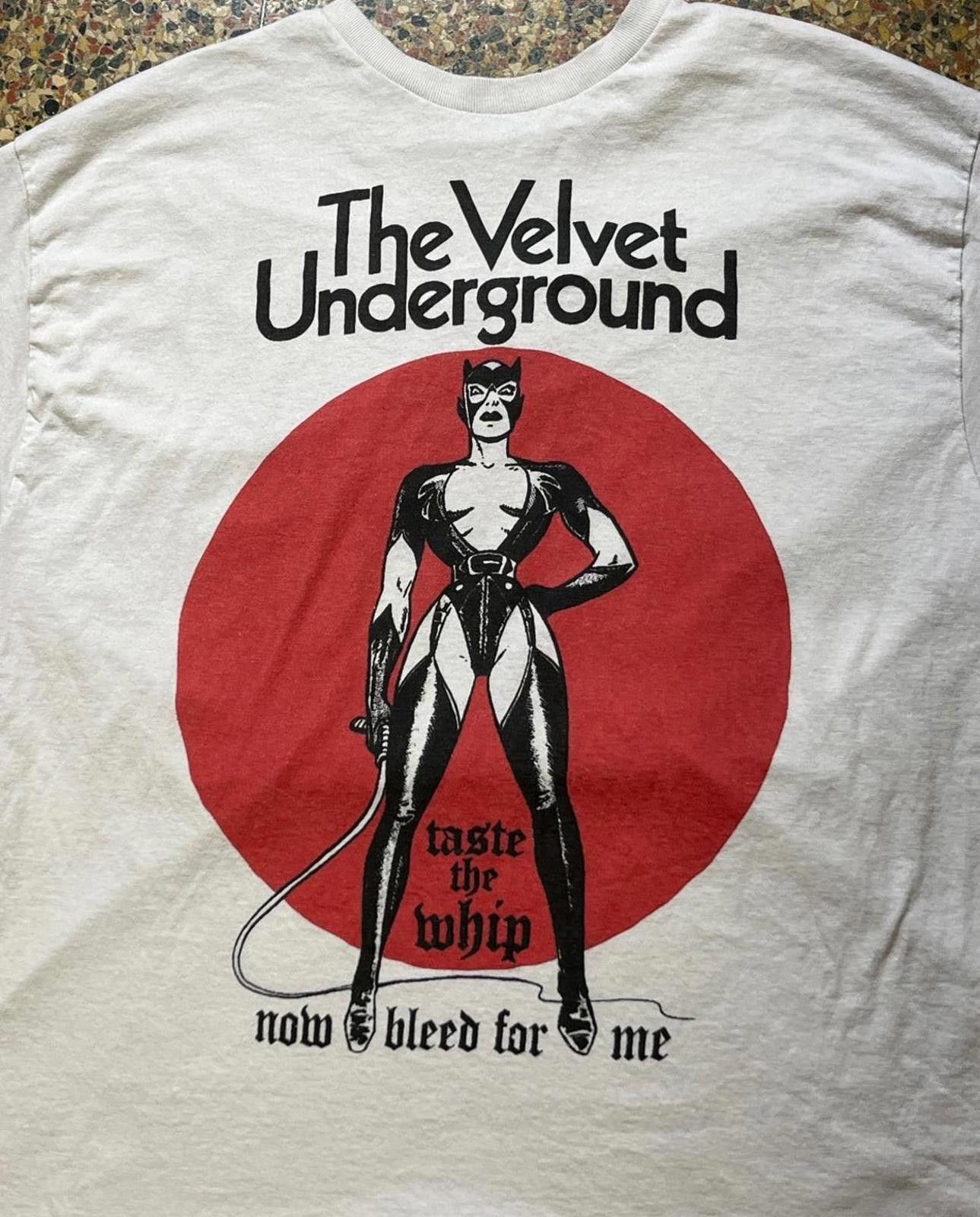 【HI FI FNK】Vintage Velvet Underground Top VTG 80s Velvet Underground Mosquitohead All Over Print Shirt