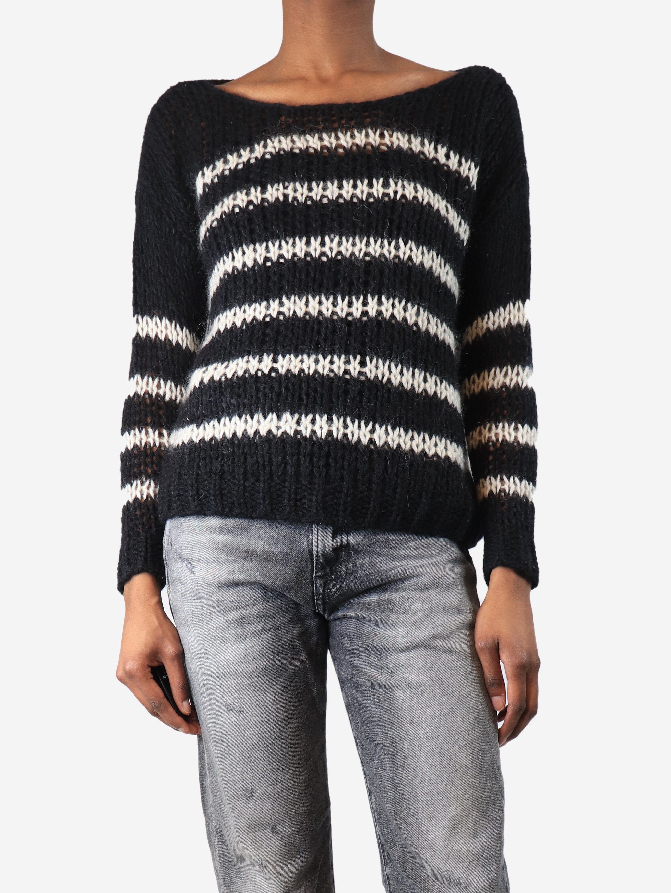 Other Black striped mohair-blend jumper - XS Size XS / US 0-2 / IT 36-38 - 1 Thumbnail