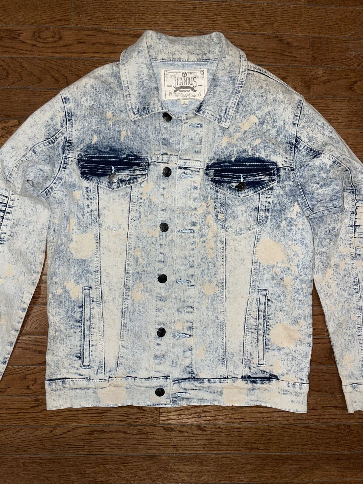 Akademiks Men’s Akademiks 1999 stone washed denim jacket Size US S / EU 44-46 / 1 - 1 Thumbnail