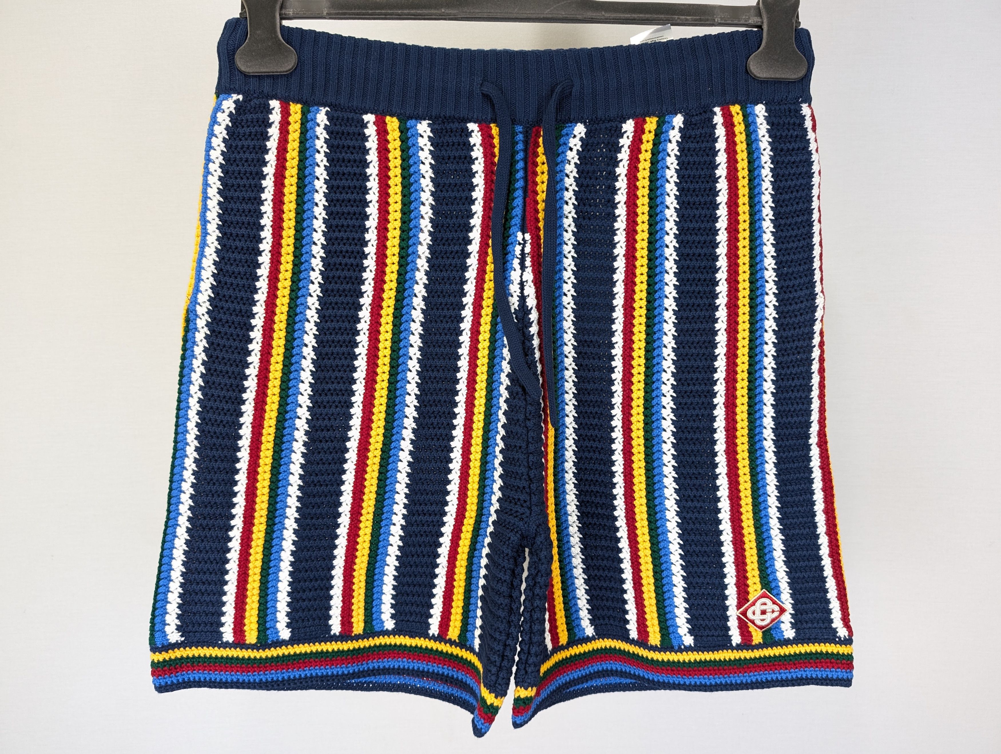 Casablanca o1rshd1 DUP / Cotton Crochet Shorts in Navy Size US 36 / EU 52 - 3 Thumbnail