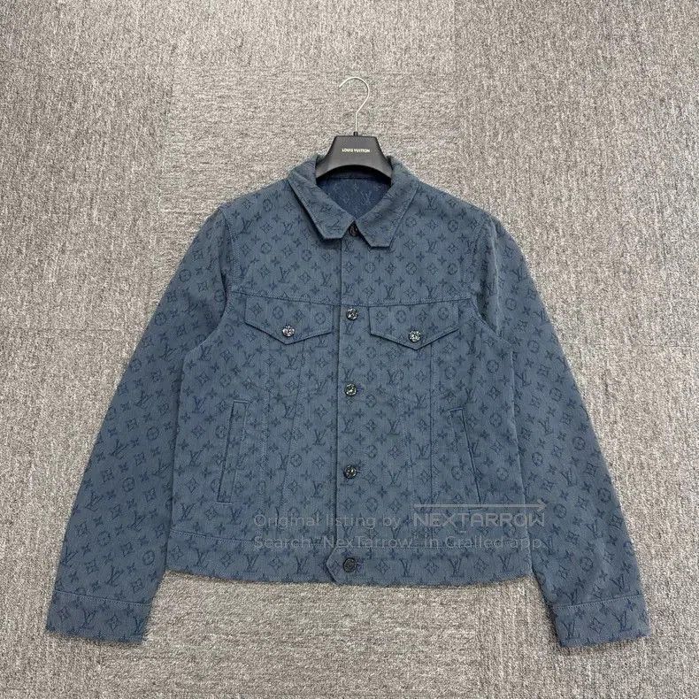 Louis Vuitton Louis Vuitton Blue Monogram Denim Jacket. Size US M / EU 48-50 / 2 - 1 Thumbnail