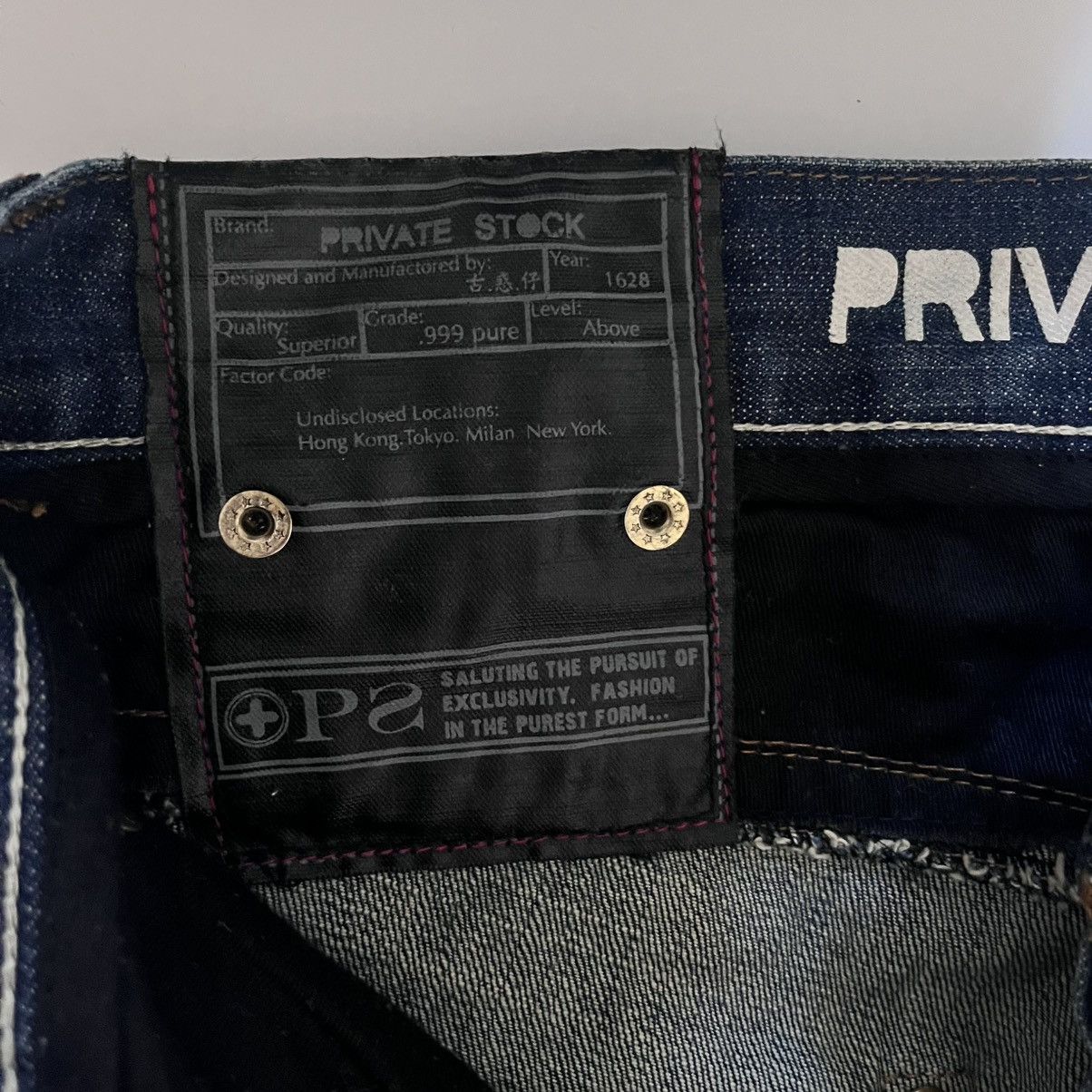 Other Private Stock OPS Jeans Men’s 32x32 Rare Distressed Denim Size US 32 / EU 48 - 17 Thumbnail