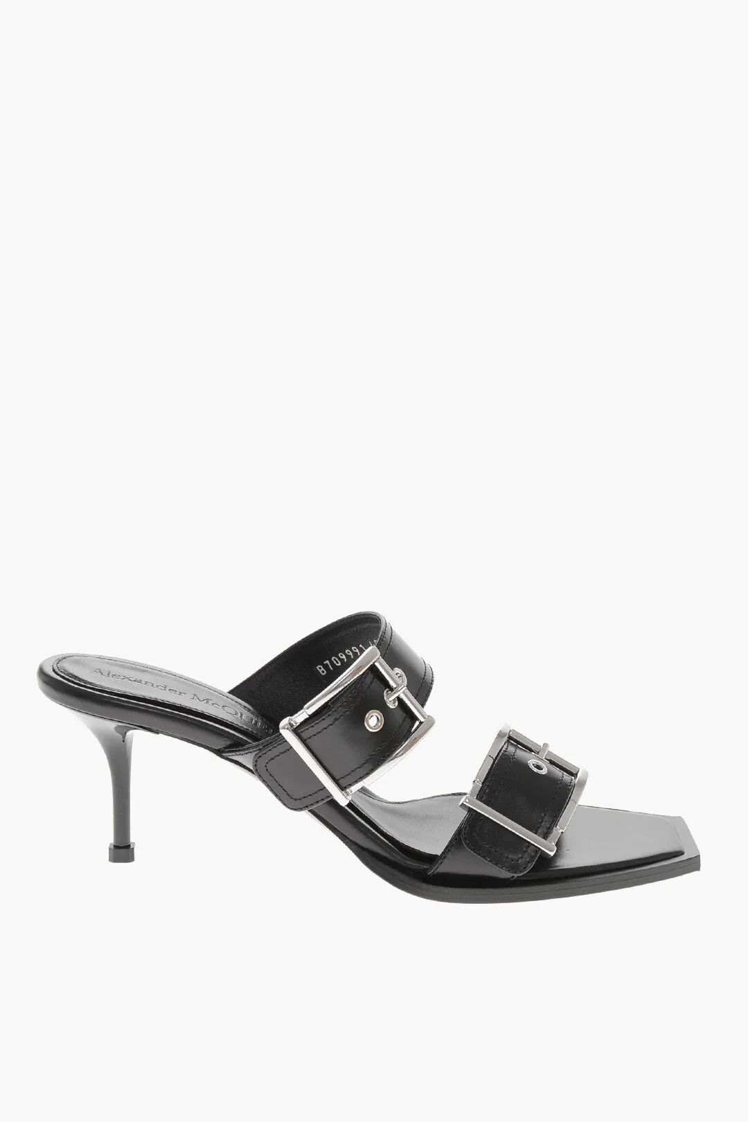 Alexander McQueen og1mm0426 Leather Sandals in Black Size US 8.5 / IT 38.5 - 1 Thumbnail