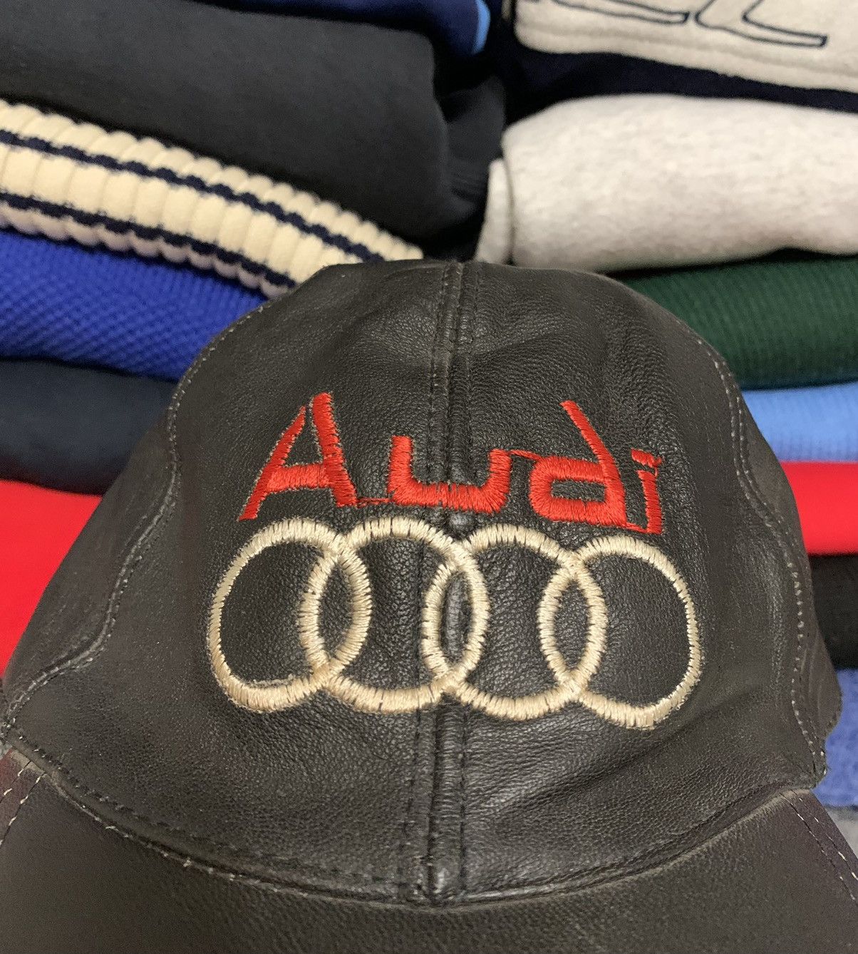 Audi Vintage Audi Leather Racing Cap Size ONE SIZE - 2 Thumbnail
