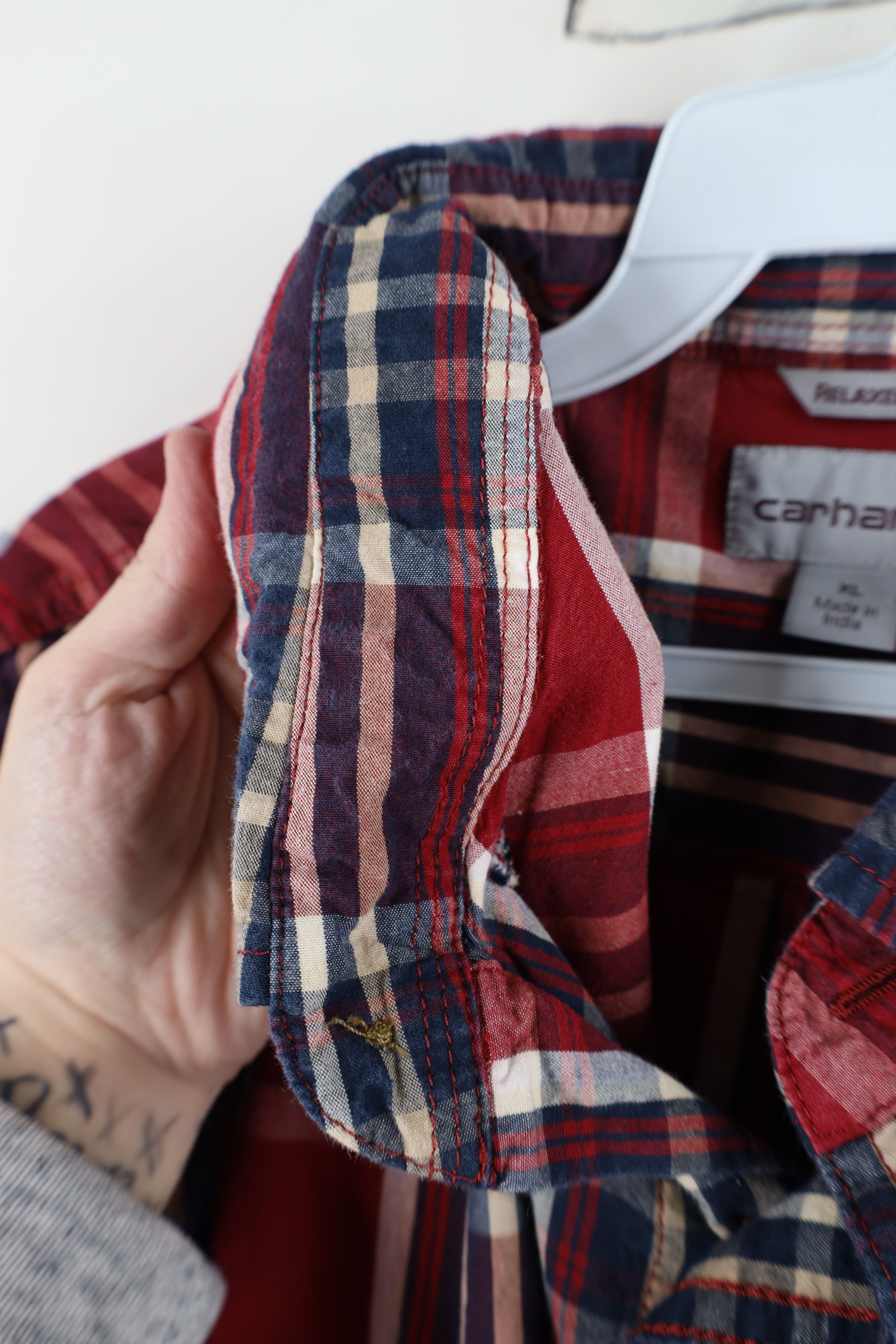Carhartt Vintage Y2K Carhartt Short Sleeve Button Down Shirt Plaid Size US XL / EU 56 / 4 - 10 Thumbnail