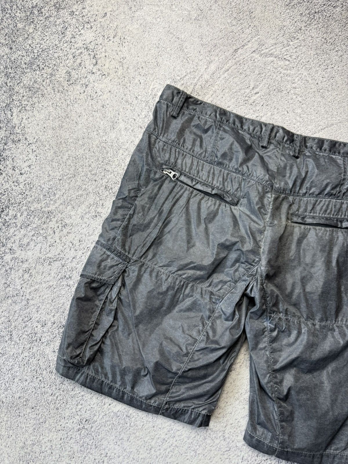 Vintage David Mayer Noman Nylon Metal cargo Shorts Stone Island Styl Size US 32 / EU 48 - 17 Thumbnail