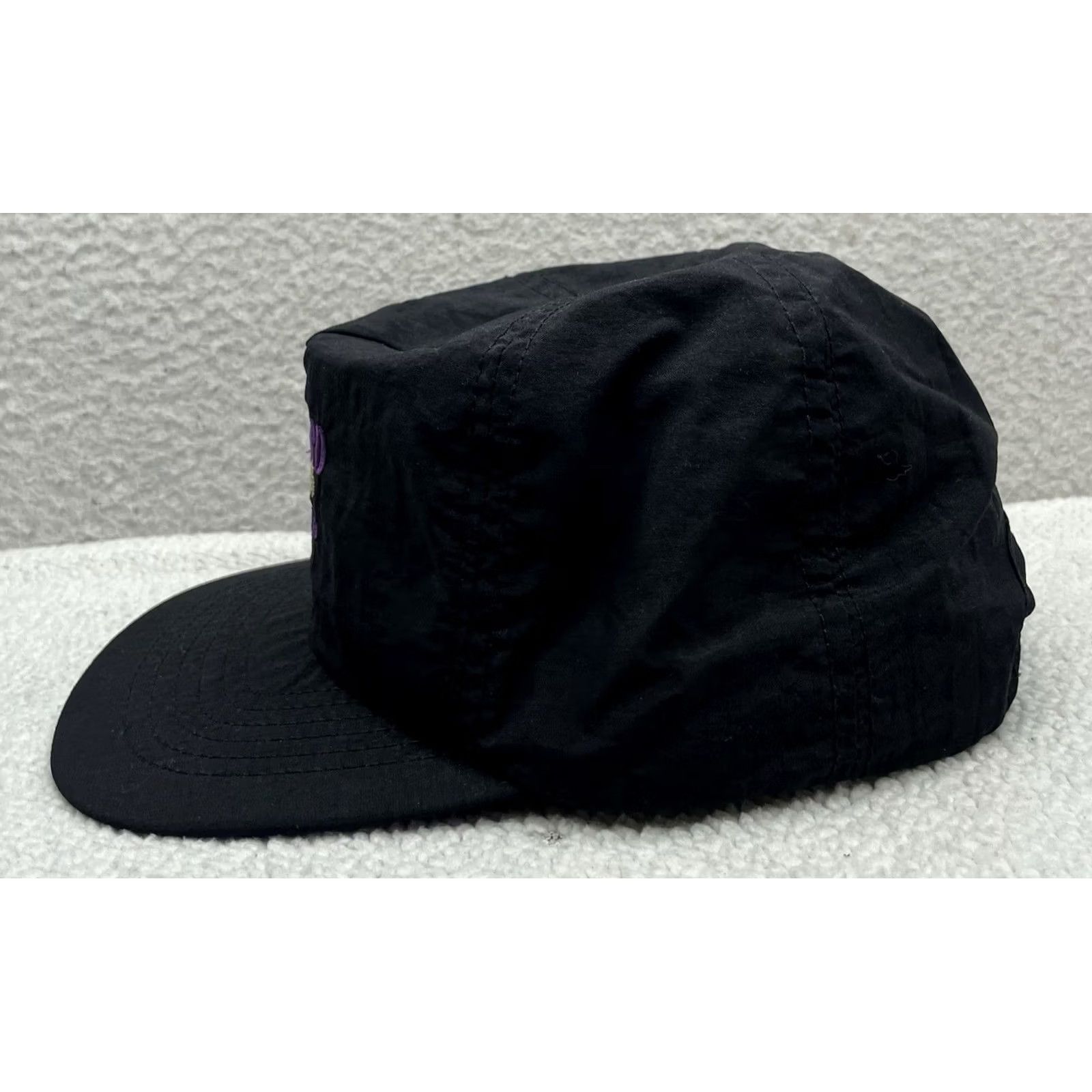 Vintage VINTAGE Hat Mens Snapback USA Made Black Lightweight Deep Crown Size ONE SIZE - 3 Thumbnail