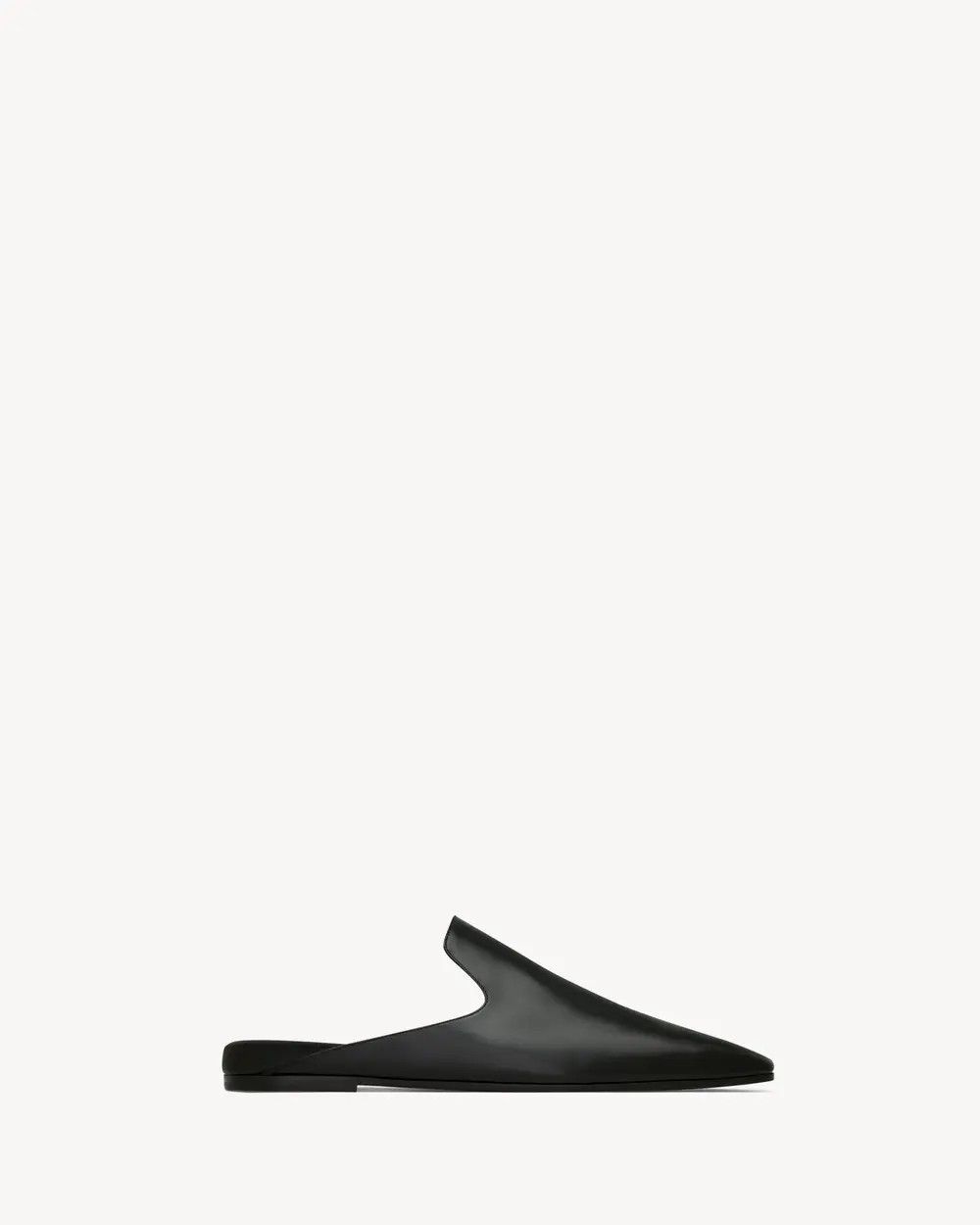 Saint Laurent Paris o1la1rc1a0226 819708 Meurice Mules in Smooth Leather Black Size US 7 / EU 40 - 1 Thumbnail