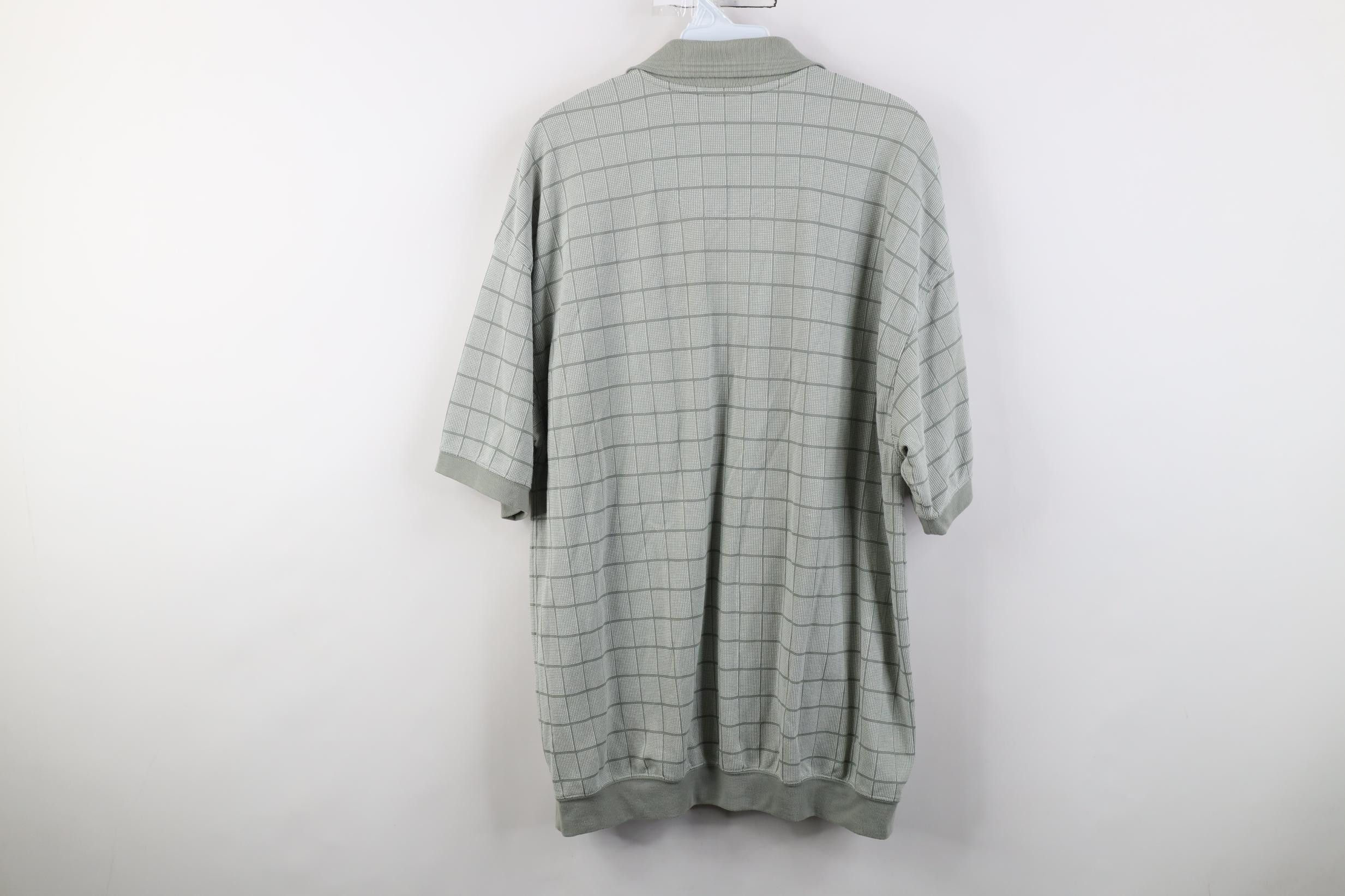 Vintage Vintage 90s Streetwear Knit Pullover Golf Polo Shirt Green Size US XL / EU 56 / 4 - 10 Thumbnail