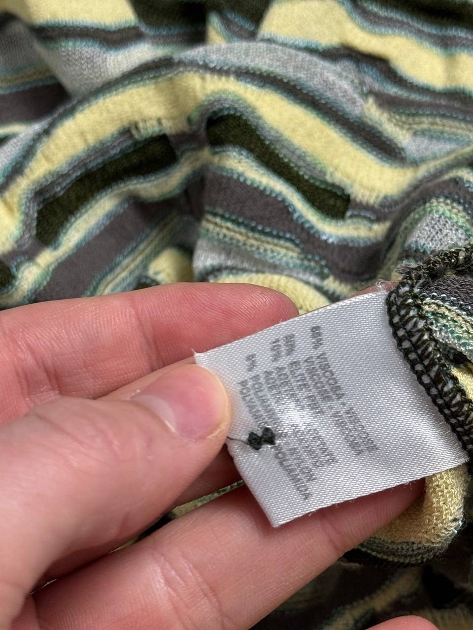 Missoni × Vintage Missoni 3D Striped Long Sleeve V-Neck Cardigan Size L / US 10 / IT 46 - 6 Thumbnail