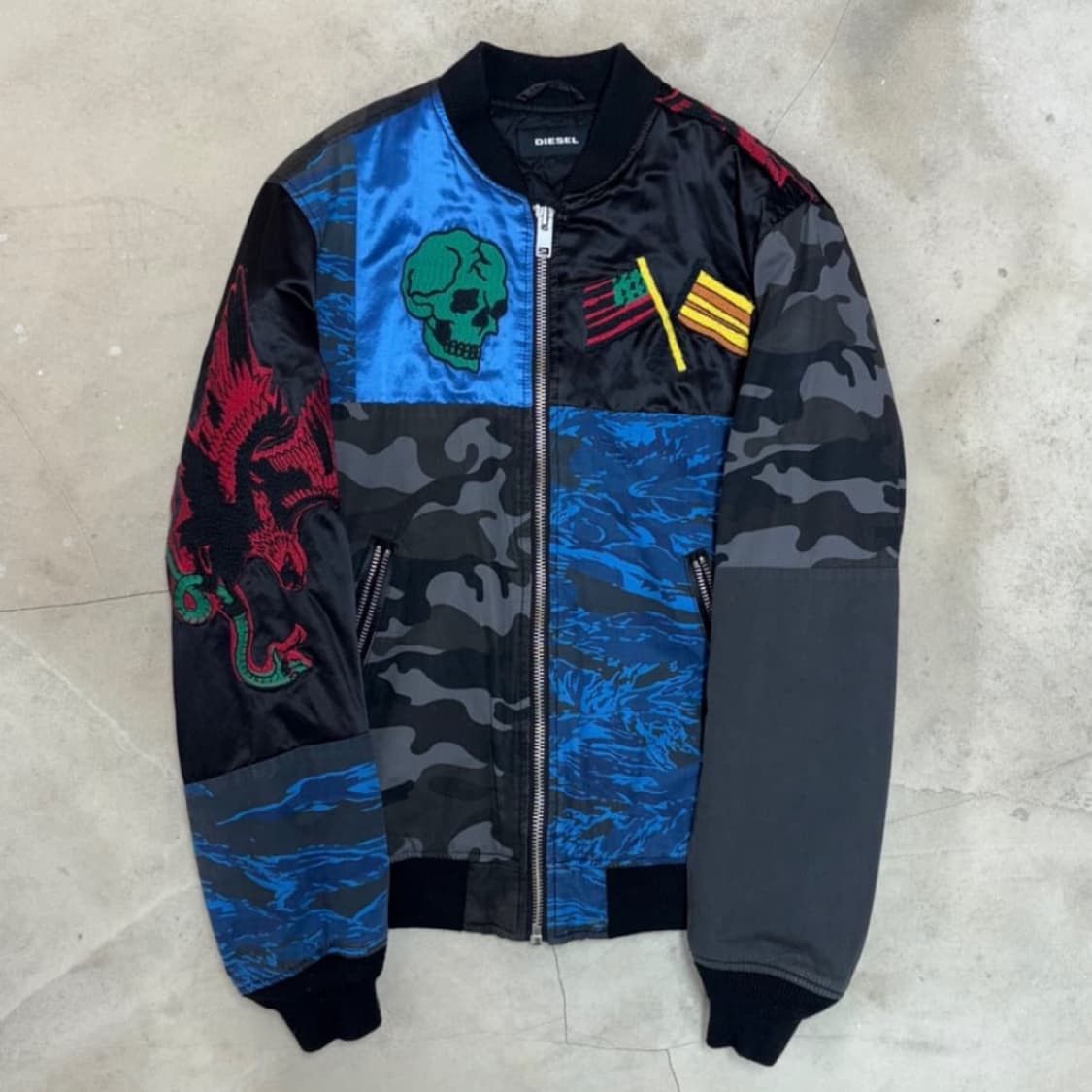 Diesel [M] Diesel J-Kit Patch Bomber Jacket Size US M / EU 48-50 / 2 - 1 Thumbnail