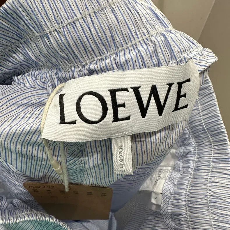 Loewe Loewe size S Logo Embroidered Striped Drawstring Short Pant Size 26" / US 2 / IT 38 - 3 Thumbnail
