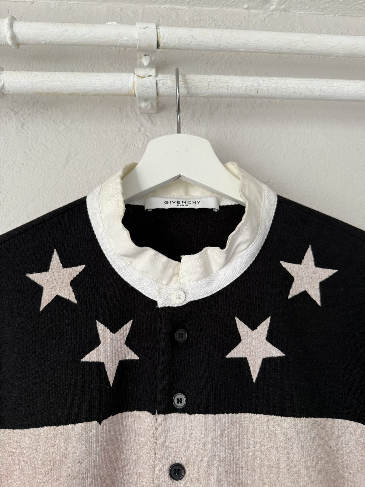 Givenchy Givenchy Star Stripe Rugby Shirt in Cuban Fit Size US S / EU 44-46 / 1 - 2 Thumbnail