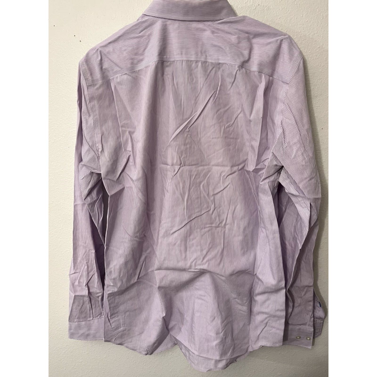 Gap GAP Mens Slim Fit Non-Iron Purple Gingham Dress Shirt Large Long Sleeve Collared Size US L / EU 52-54 / 3 - 3 Thumbnail