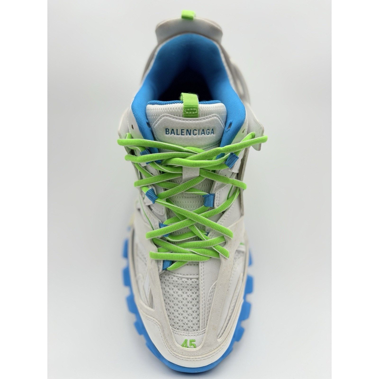 Balenciaga Balenciaga Track ' White Blue Green ' | SUPER CLEAN! Size US 12 / EU 45 - 5 Thumbnail