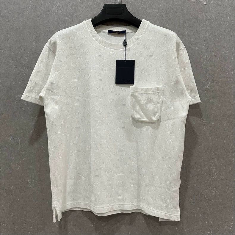 Louis Vuitton Louis Vuitton White dark grain full print short sleeve Size US M / EU 48-50 / 2 - 1 Thumbnail