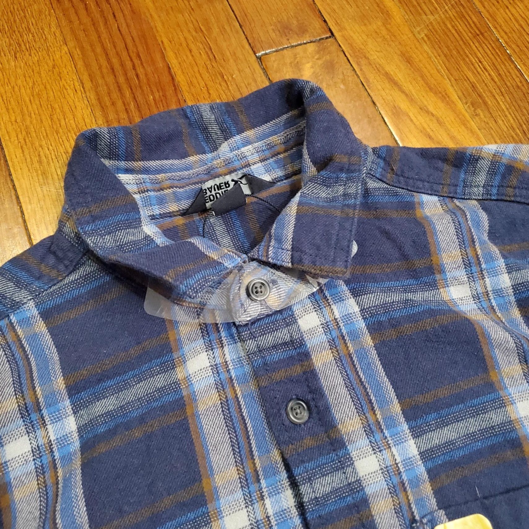Eddie Bauer Eddie Bauer Shirt Mens Medium Blue Plaid Flannel Button Front Long Sleeve Casual Size US M / EU 48-50 / 2 - 5 Thumbnail