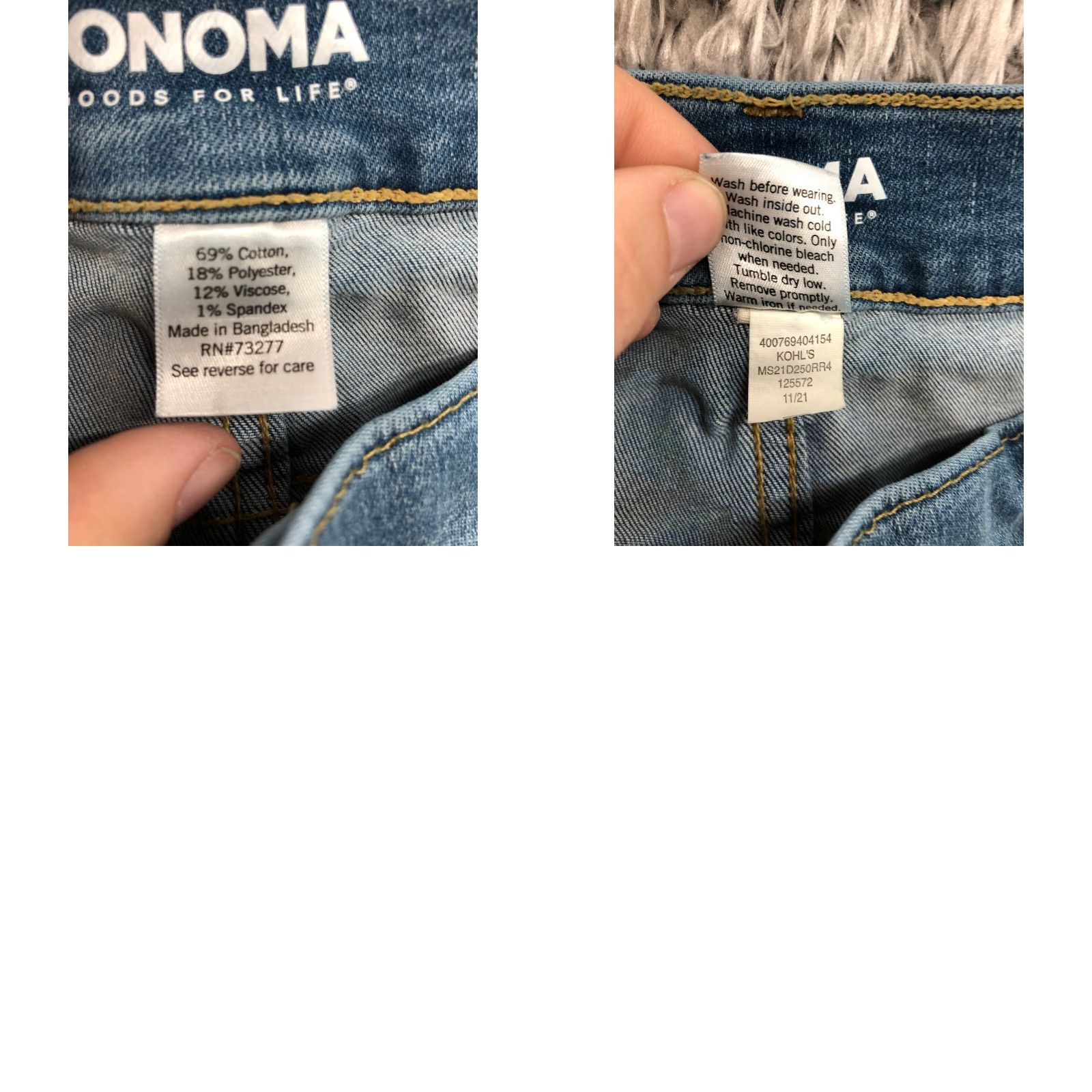 Denime Sonoma Bermuda Shorts Mens Size 40 Mid Rise Dark Wash Blue Denim Jean Shorts Size US 40 / EU 56 - 8 Thumbnail