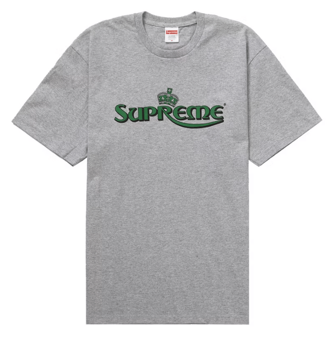 Supreme Supreme Crown Tee Heather Grey Size XXL | Grailed