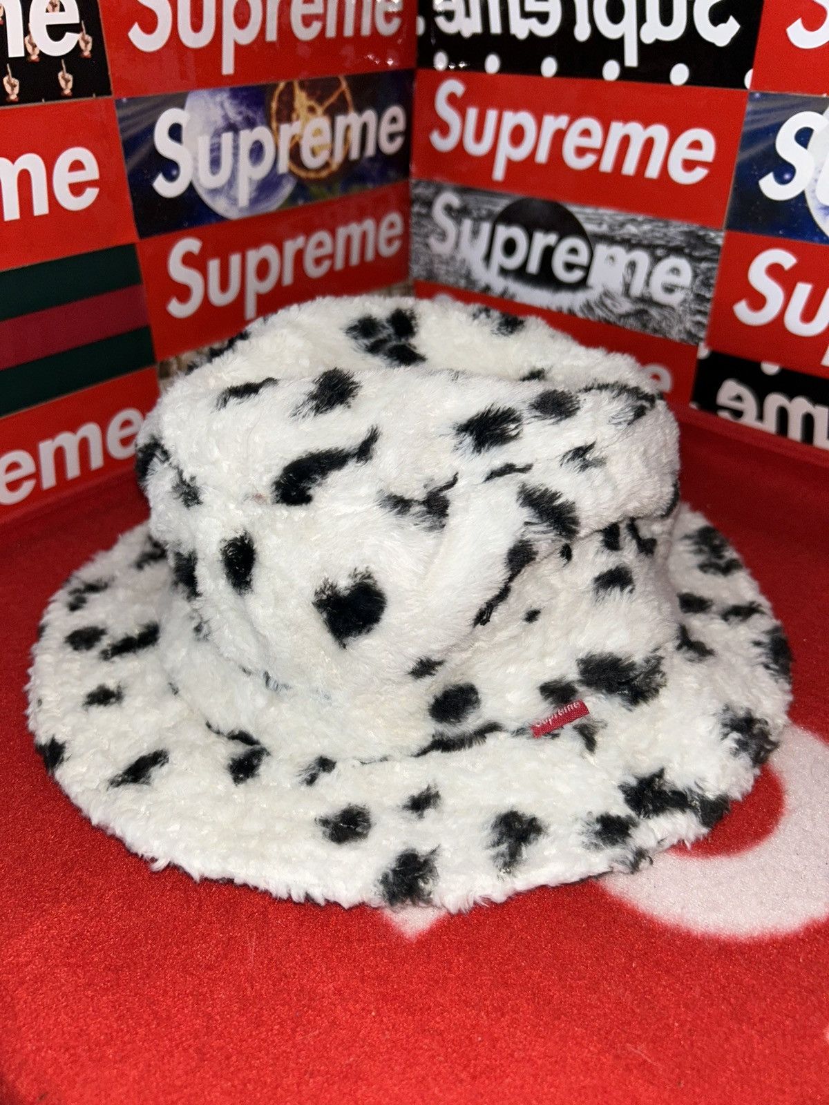 Supreme Supreme Fur Crusher Hat Dalmatian SS14 size M/L VNDS Size ONE SIZE - 5 Thumbnail