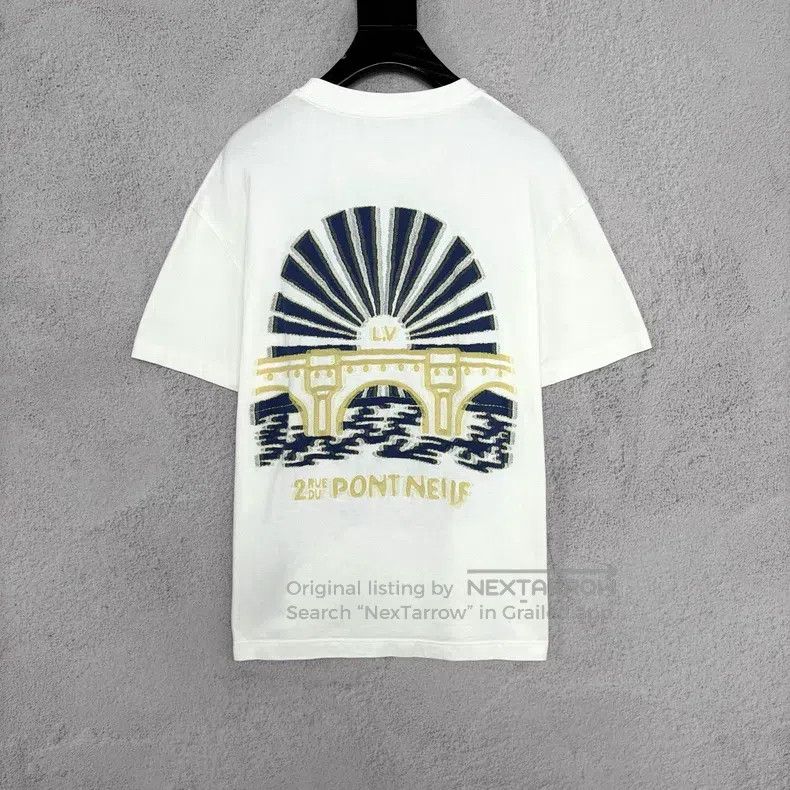 Louis Vuitton Louis Vuitton SS 24 White Sunset Tower Embroidered Knit Sh Size US S / EU 44-46 / 1 - 2 Thumbnail