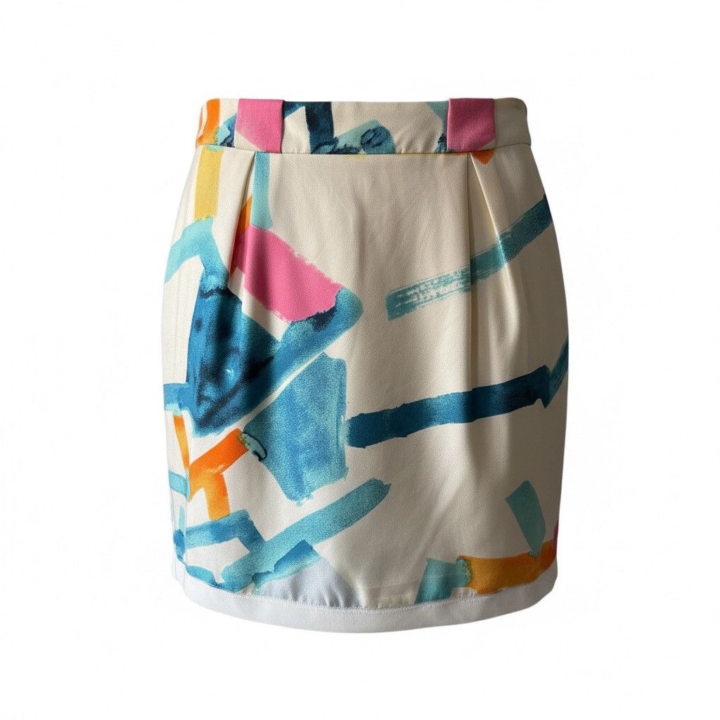 Chloe Chloé Silk–Cotton A-Line Skirt – Size 38 (US 2) Size 26" / US 2 / IT 38 - 3 Thumbnail