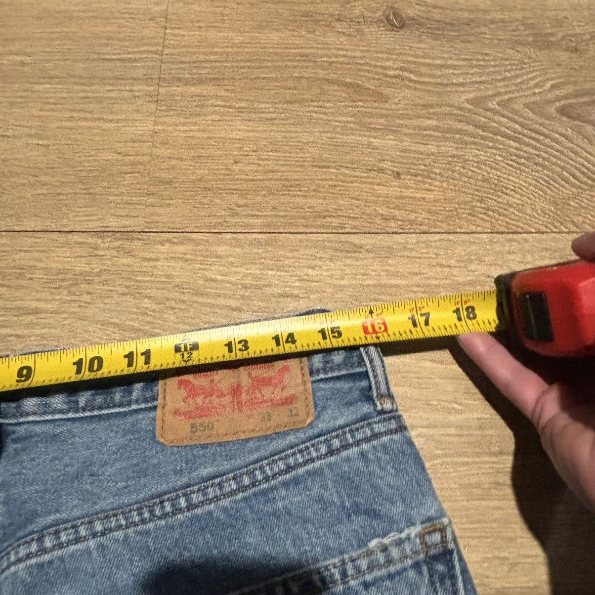 Levi's Custom Levi’s 550 Sashiko Patchwork Denim Jeans Distressed Size US 32 / EU 48 - 4 Thumbnail