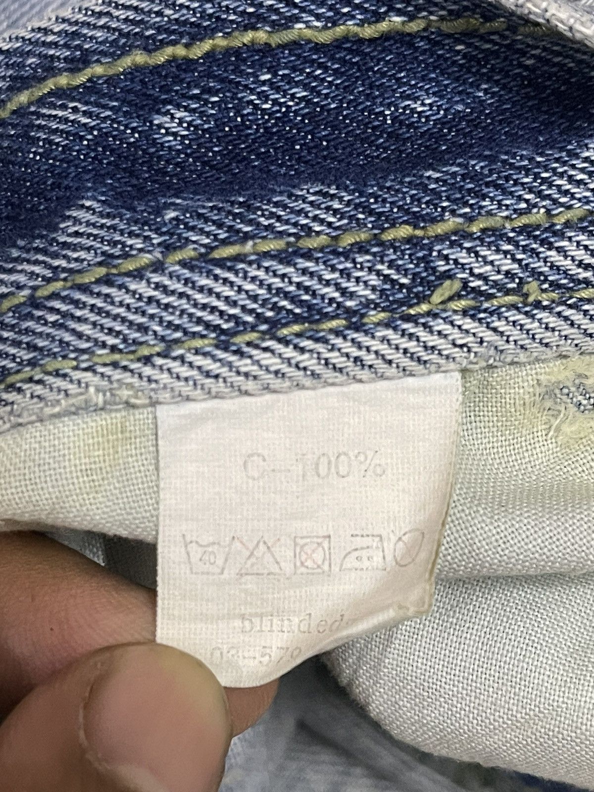 semanticdesign Vintage Japanese Brand Blue Faded Wash Distress Style Jeans Size US 32 / EU 48 - 11 Thumbnail