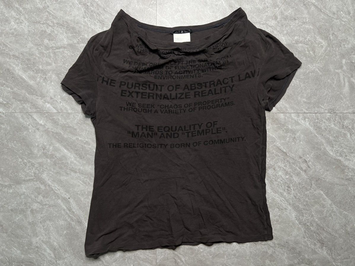 Julius Julius_7 S/S 06 “The Structure” Manifesto Tee Size US M / EU 48-50 / 2 - 2 Thumbnail