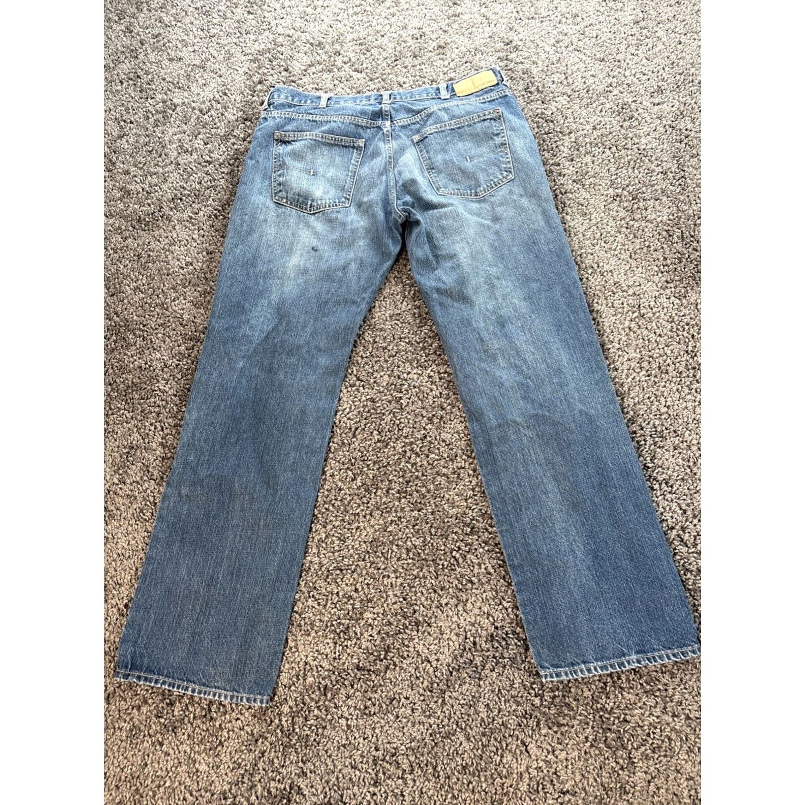 Calvin Klein VINTAGE Calvin Klein Jeans 36x32 Denim Straight 5-Pocket Logo Blue 90s Mens Size US 36 / EU 52 - 6 Thumbnail