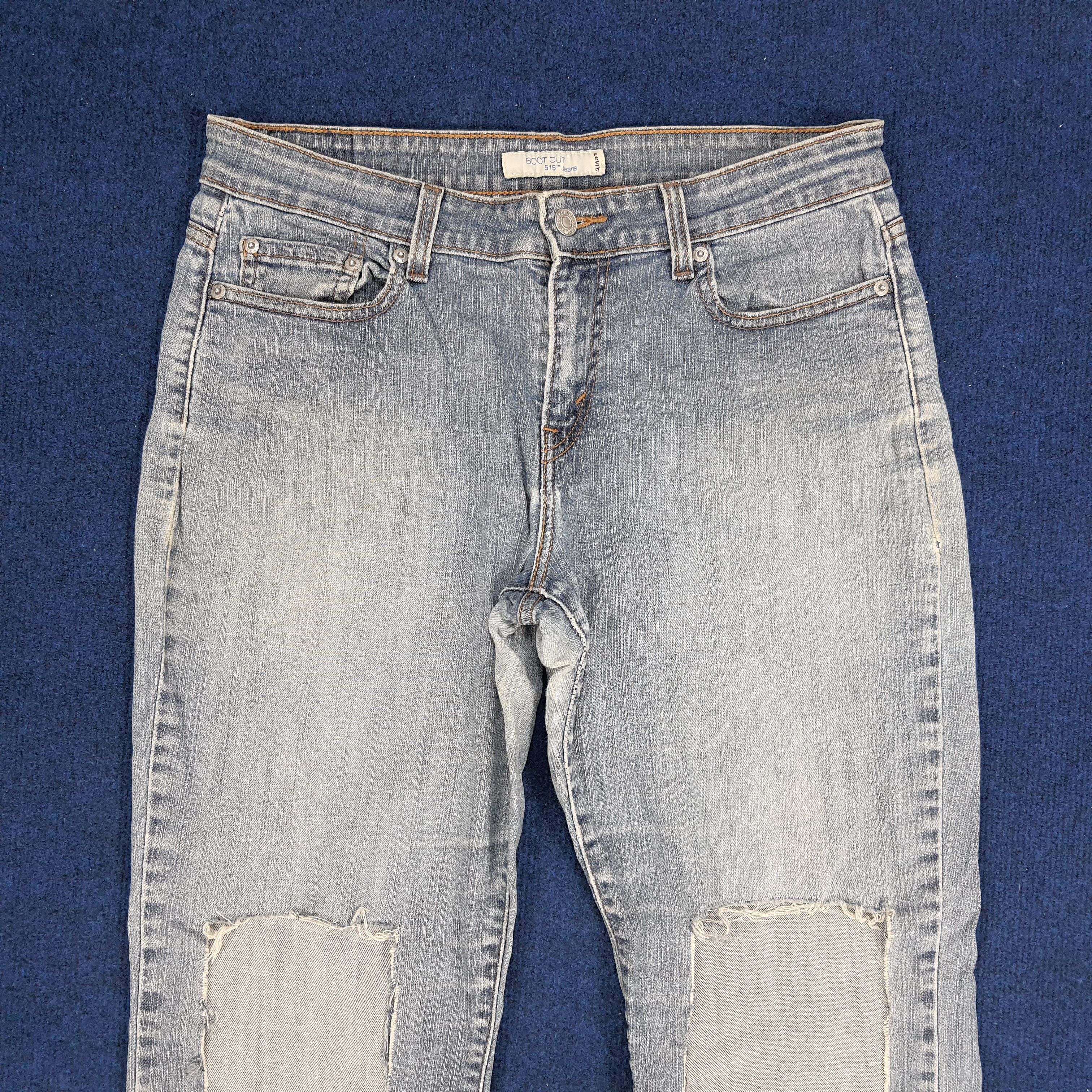 Levi's × Vintage Vintage Levi's 515 Boot Cut Distressed Style Jeans Size US 32 / EU 48 - 2 Thumbnail