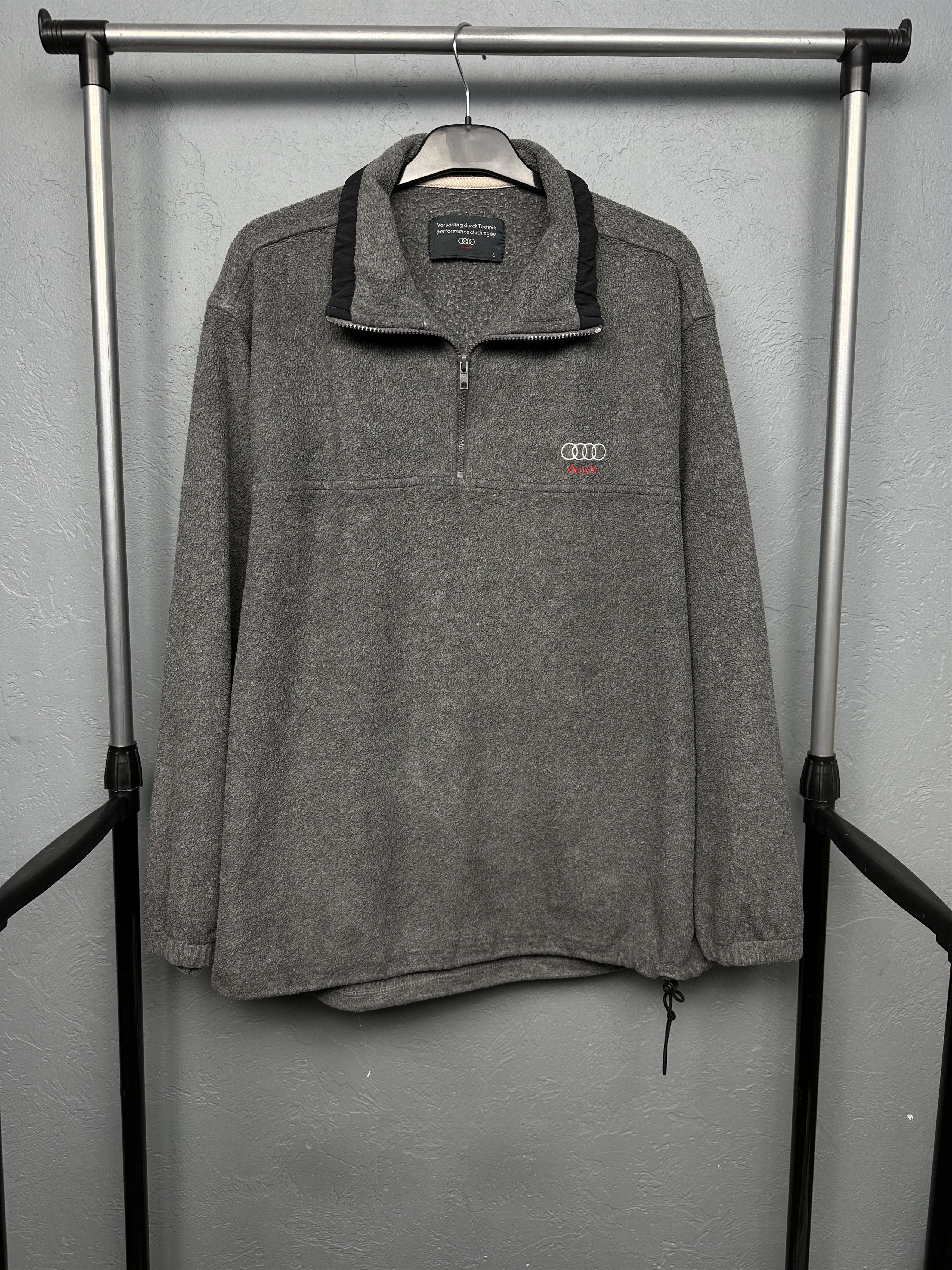 Audi Audi Vintage Mens 1\4 Zip Fleece Jacket Size US L / EU 52-54 / 3 - 1 Thumbnail