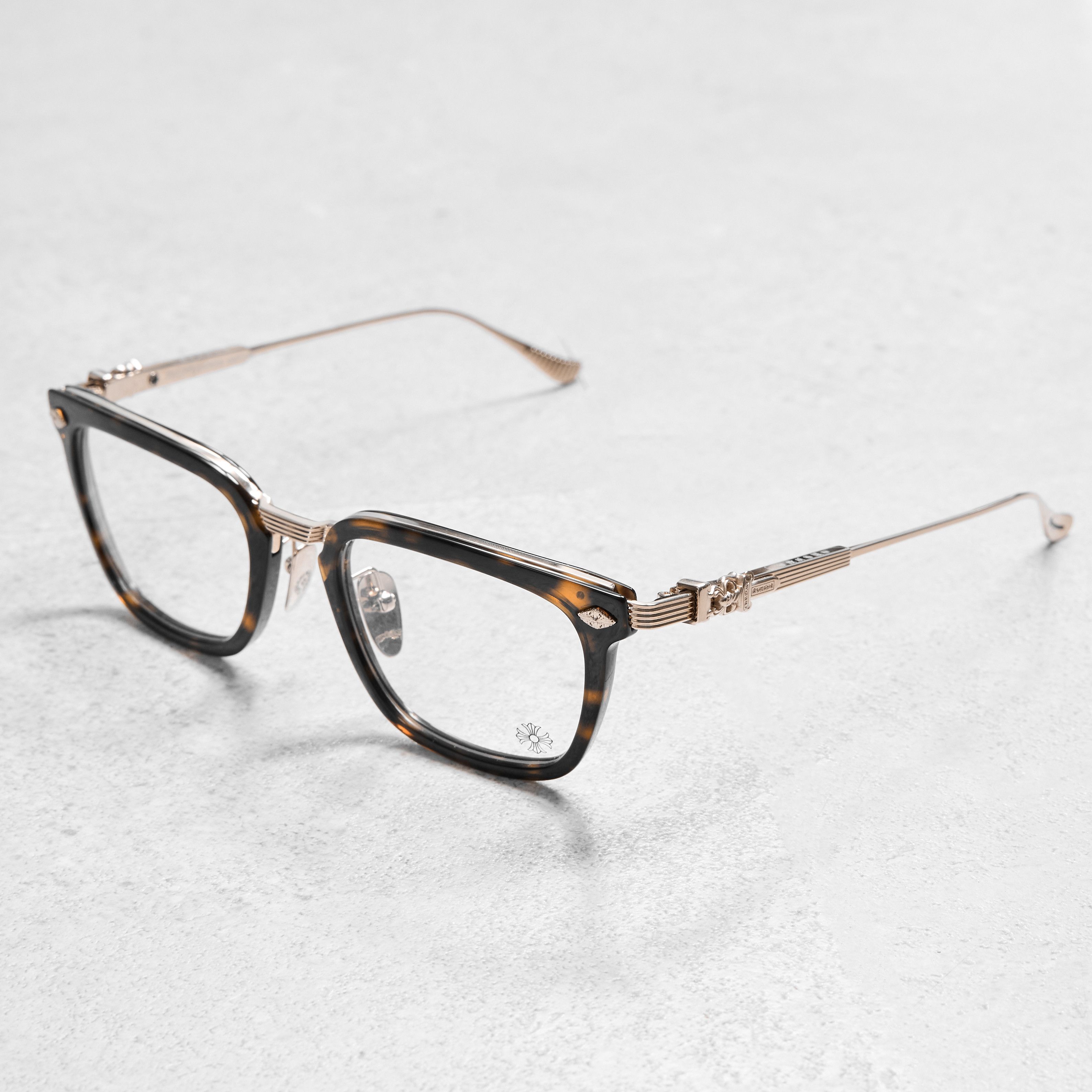 Chrome Hearts CHROME HEARTS OVERPOKED DARK TORTOISE/GOLD PLATED Size ONE SIZE - 1 Thumbnail