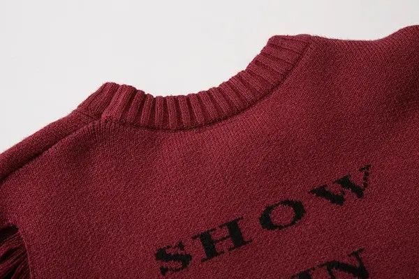 VIBE Streetwear Printed Ripped Oversized Knitted Sweater Size US L / EU 52-54 / 3 - 7 Thumbnail