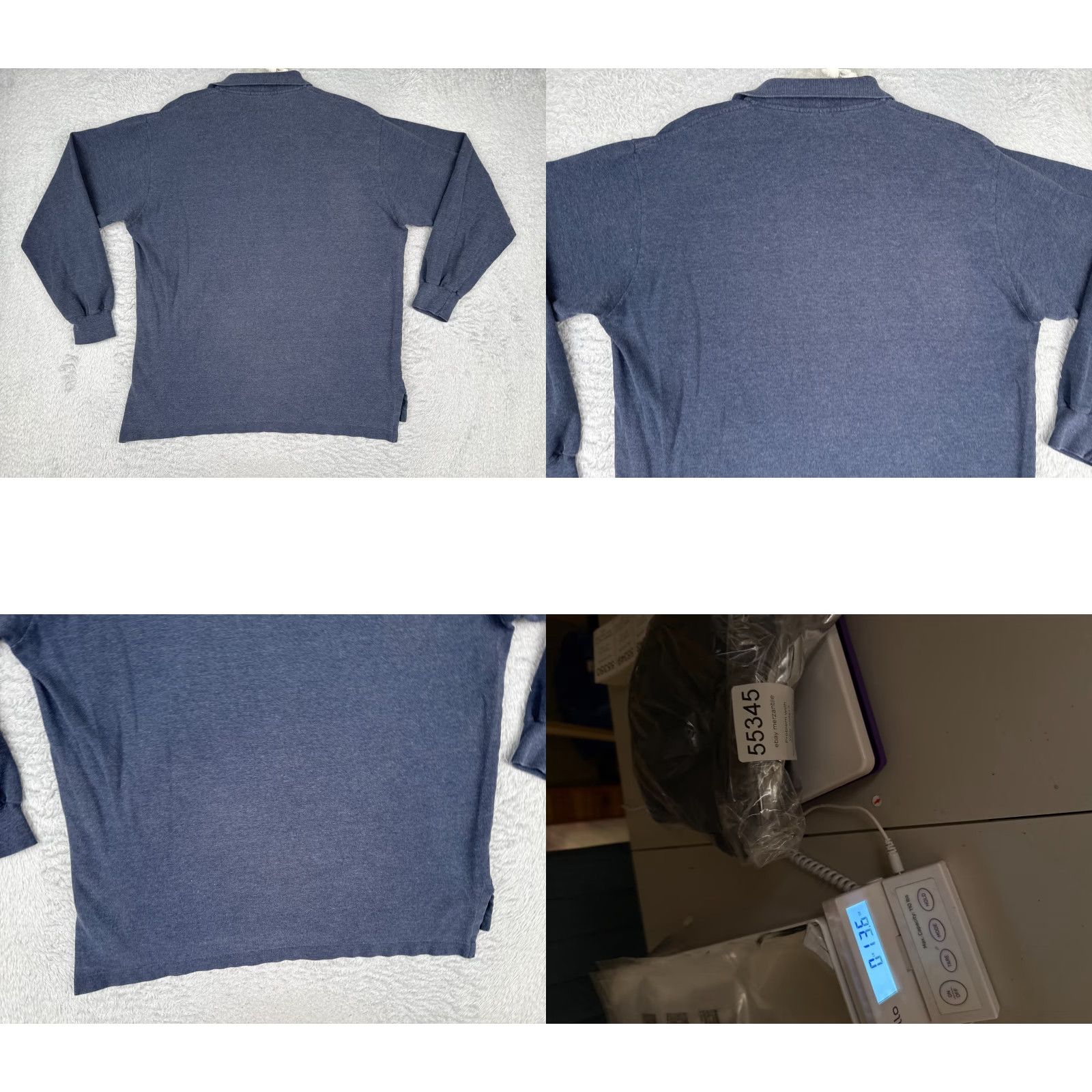 Polo Ralph Lauren VINTAGE Polo Ralph Lauren Shirt Men Large Blue Cotton Long Sleeve Pony Golf READ Size US L / EU 52-54 / 3 - 9 Thumbnail
